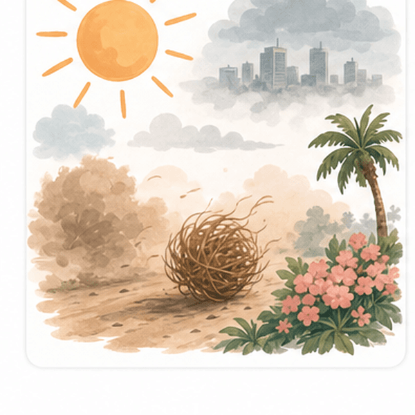Bakersfield weather hero image