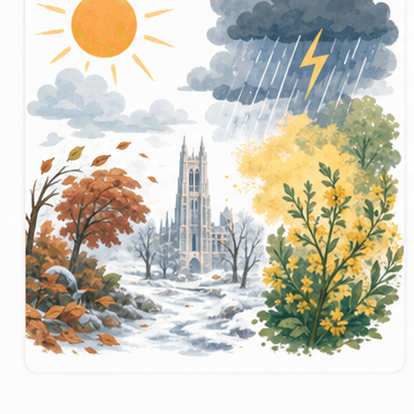 Durham weather hero image