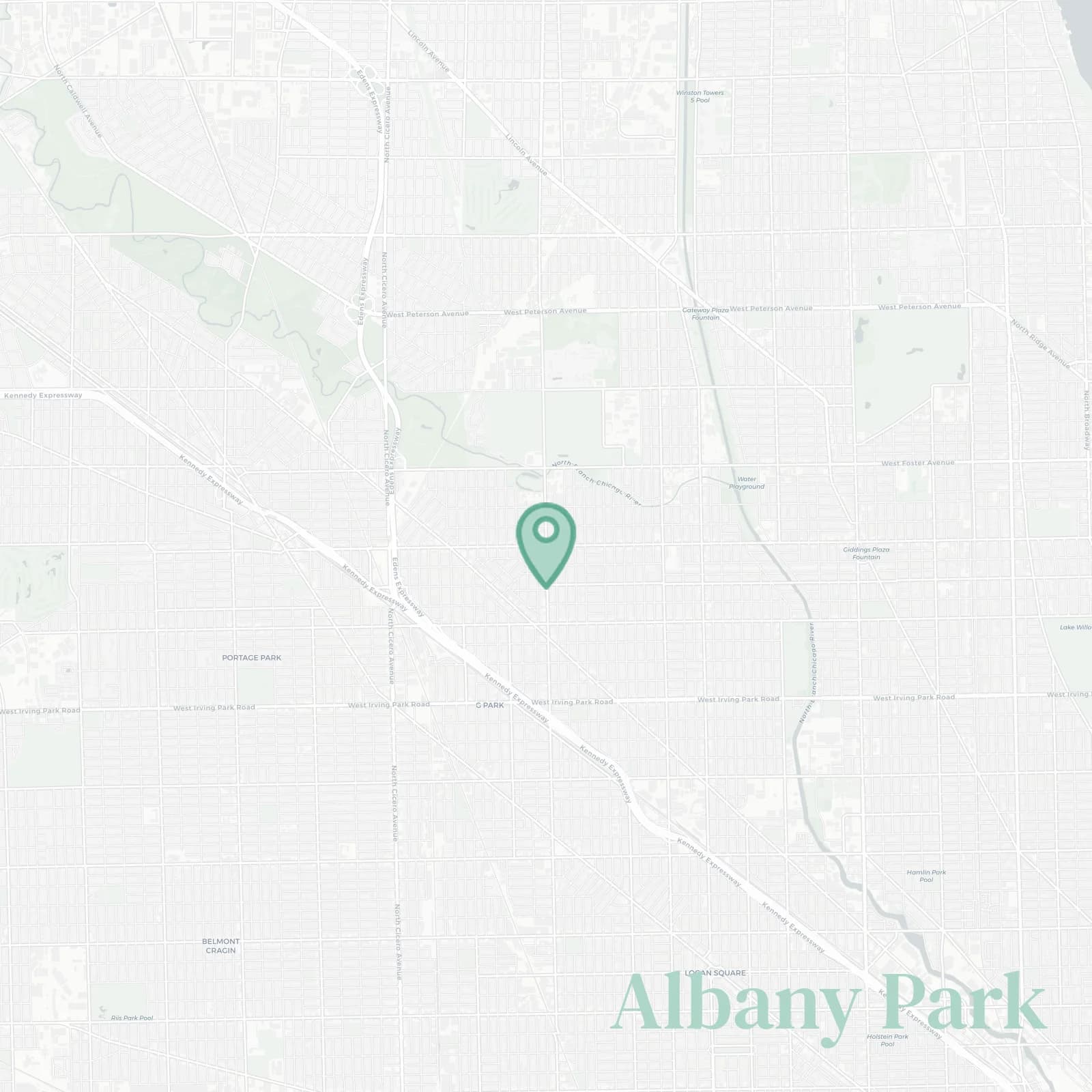 Albany Park map
