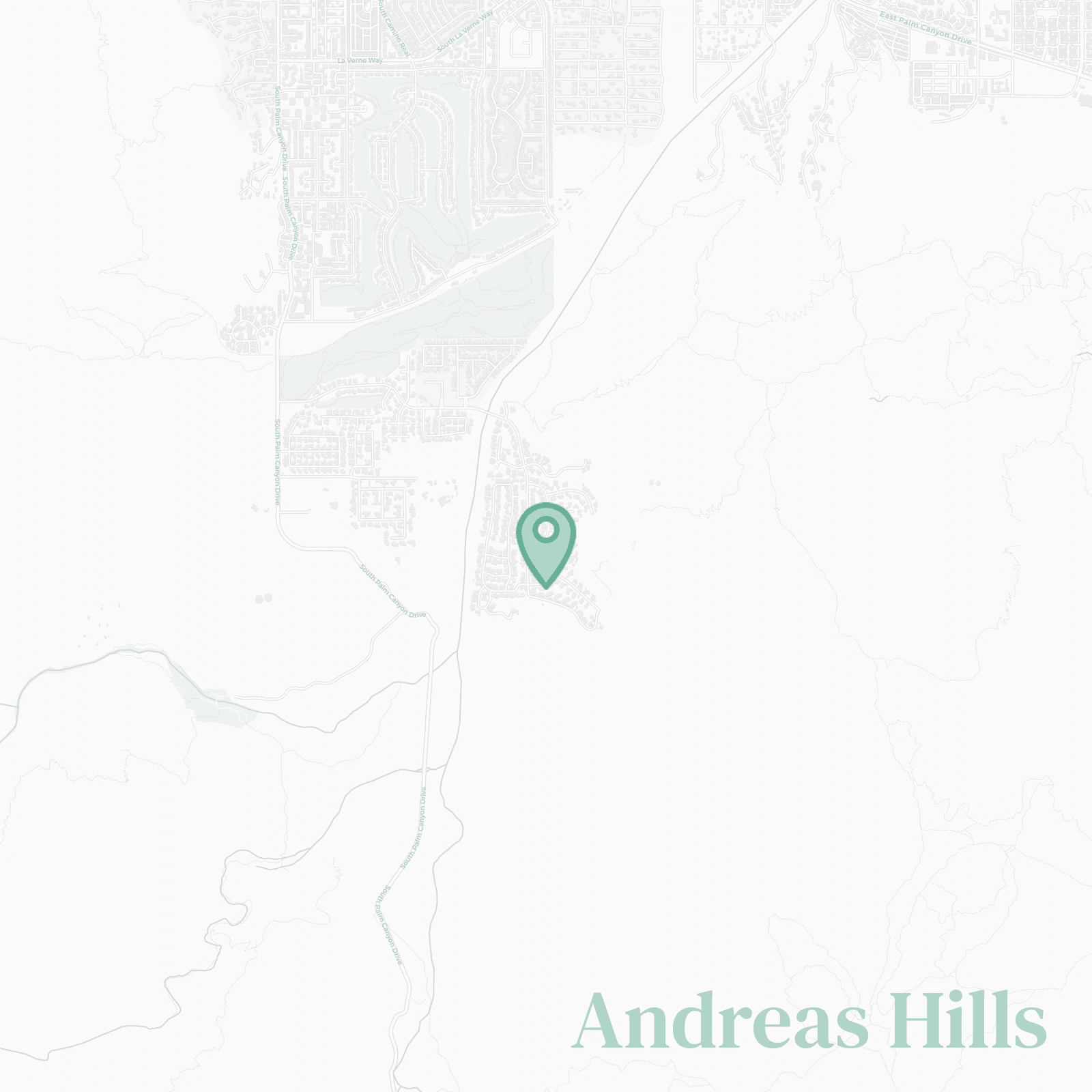 Andreas Hills map