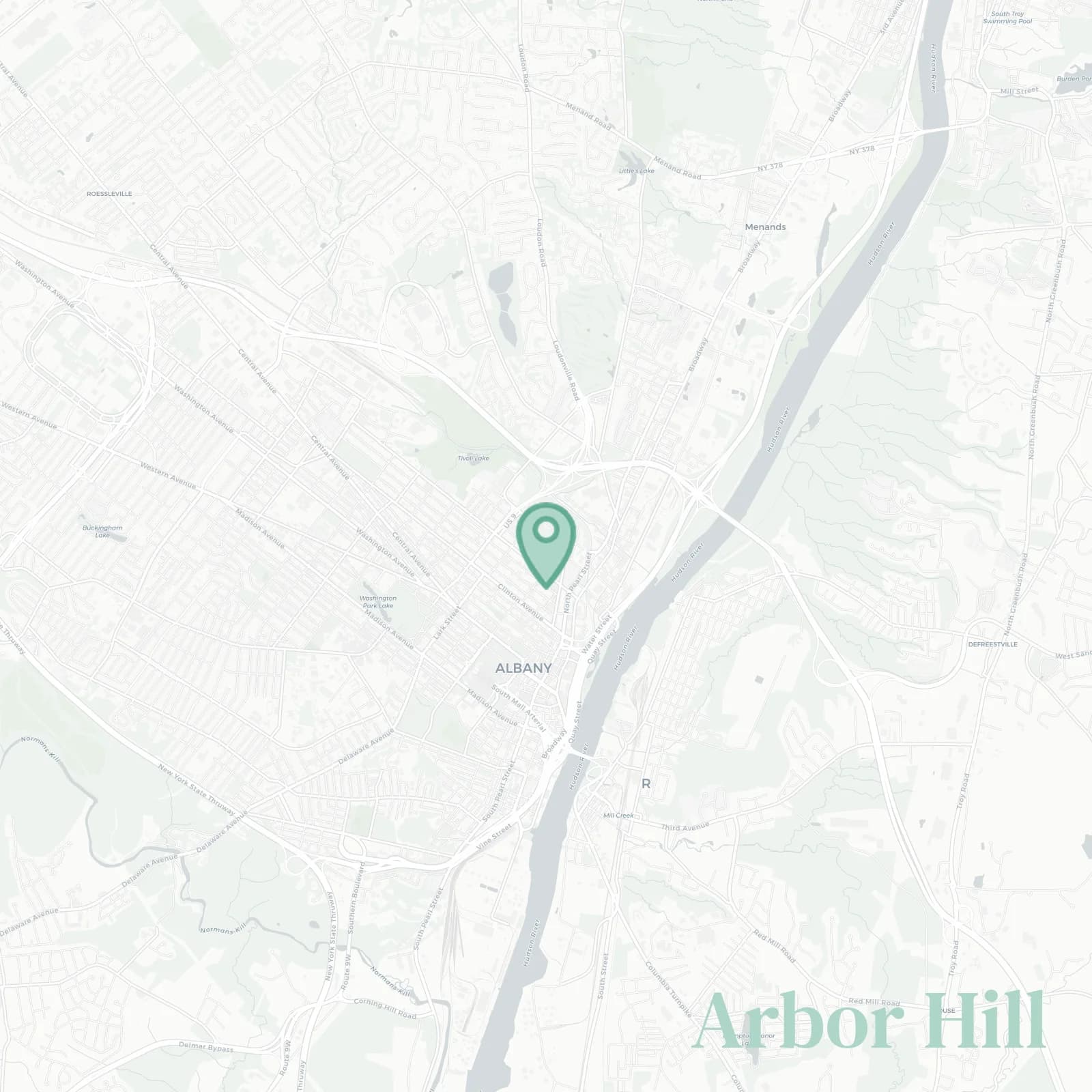 Arbor Hill map