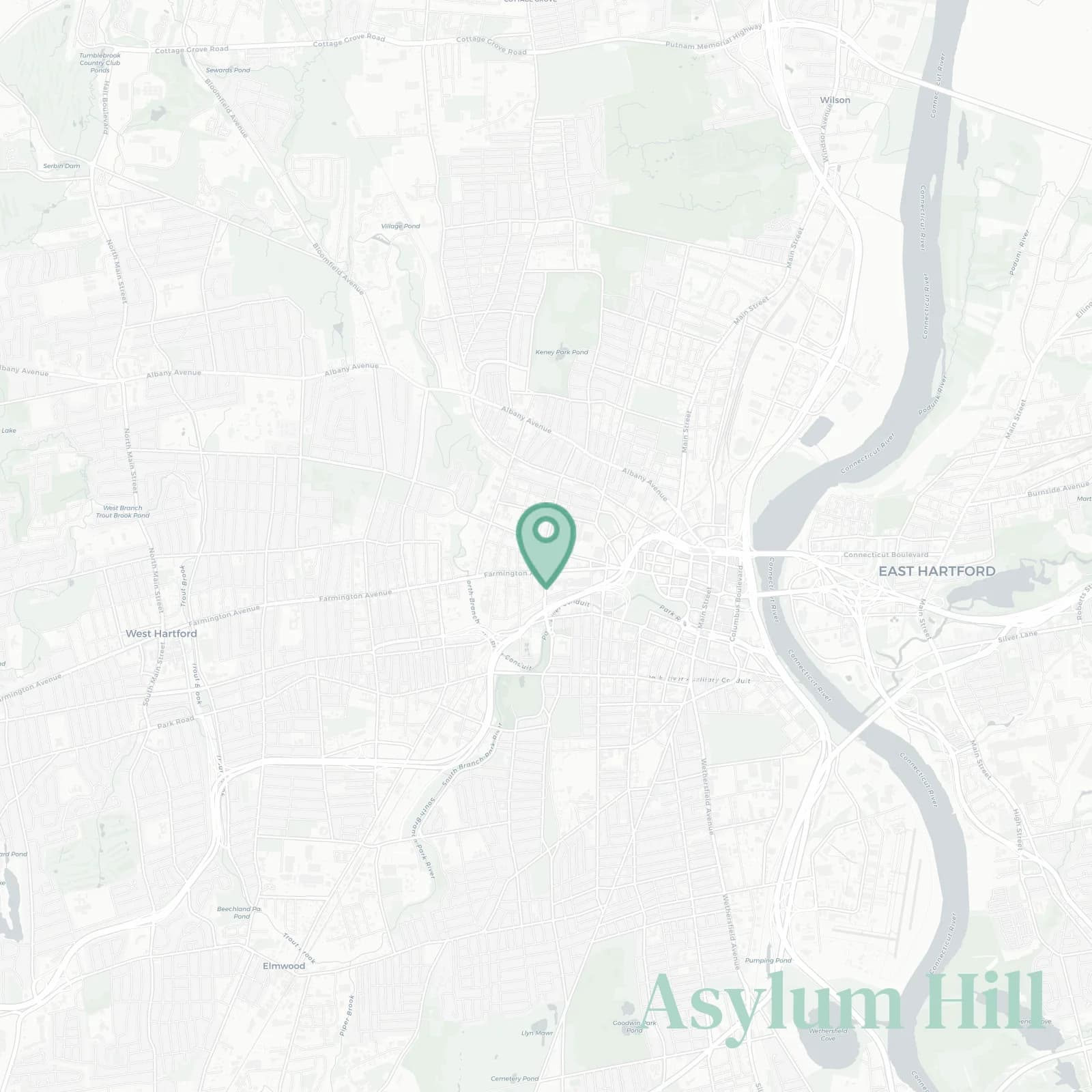 Asylum Hill map