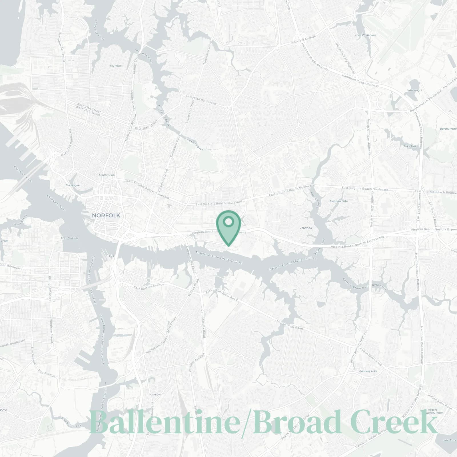 Ballentine/Broad Creek map