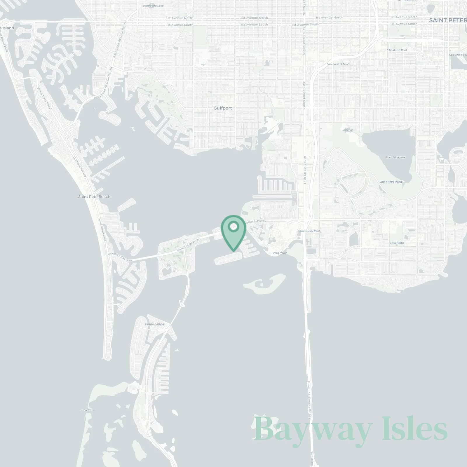 Bayway Isles map