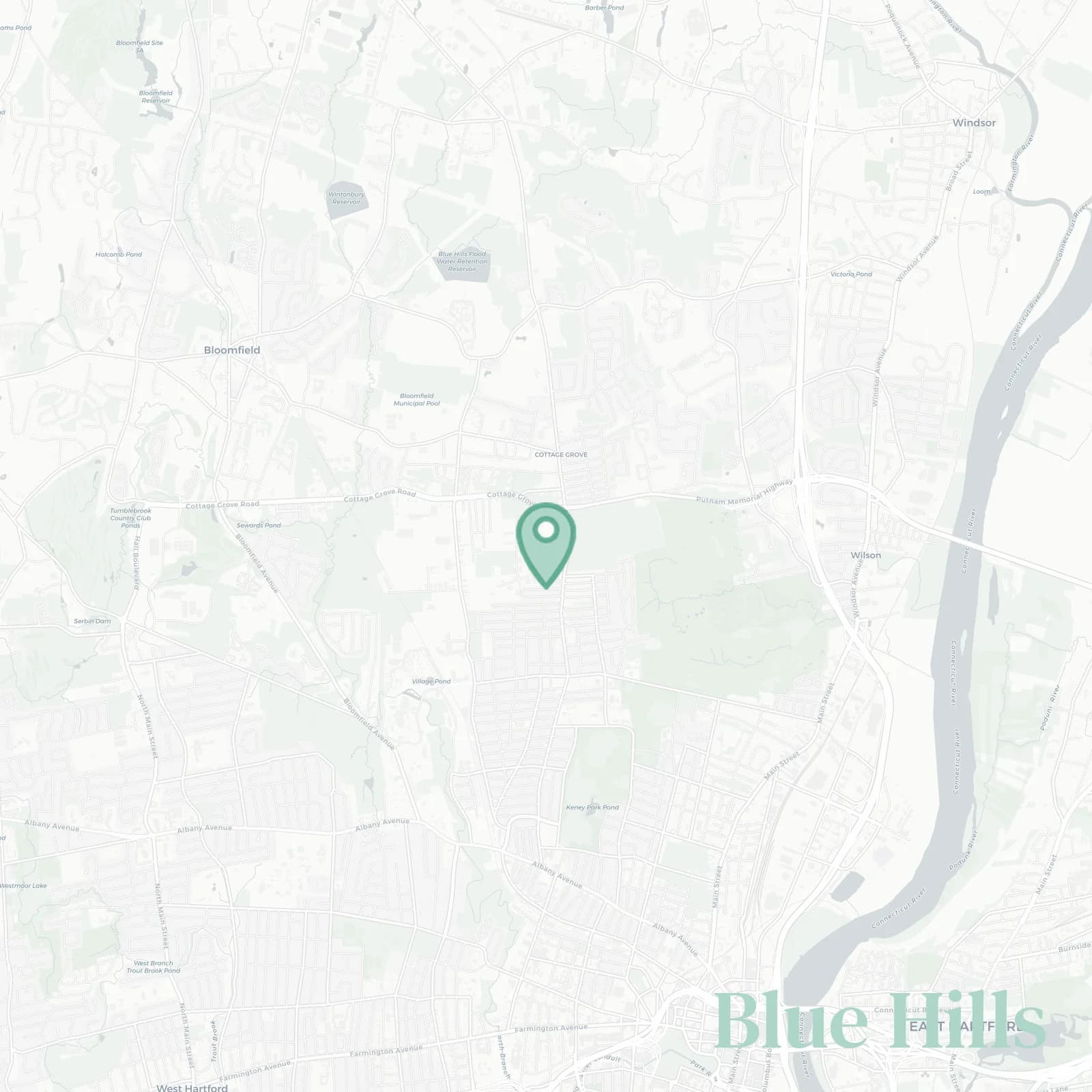 Blue Hills map