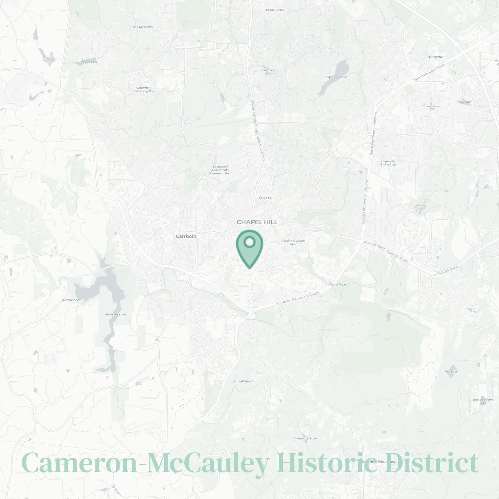 Cameron-McCauley Historic District map