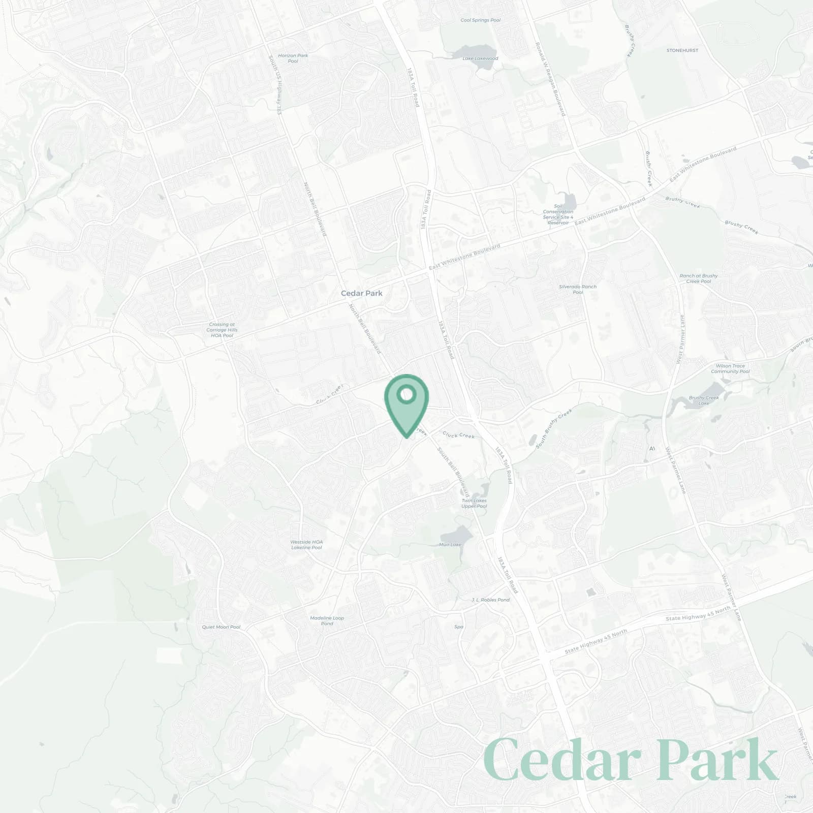 Cedar Park map