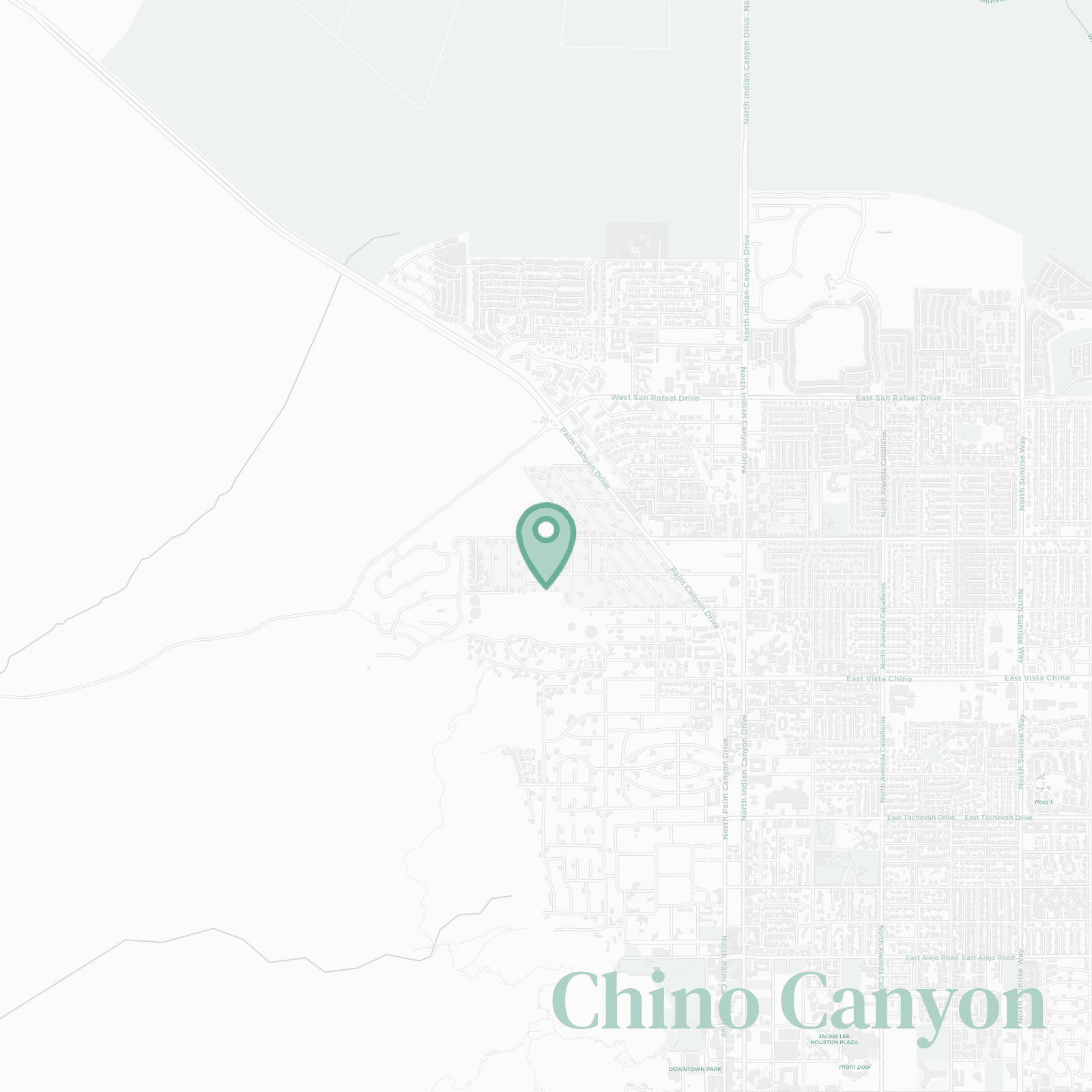 Chino Canyon map