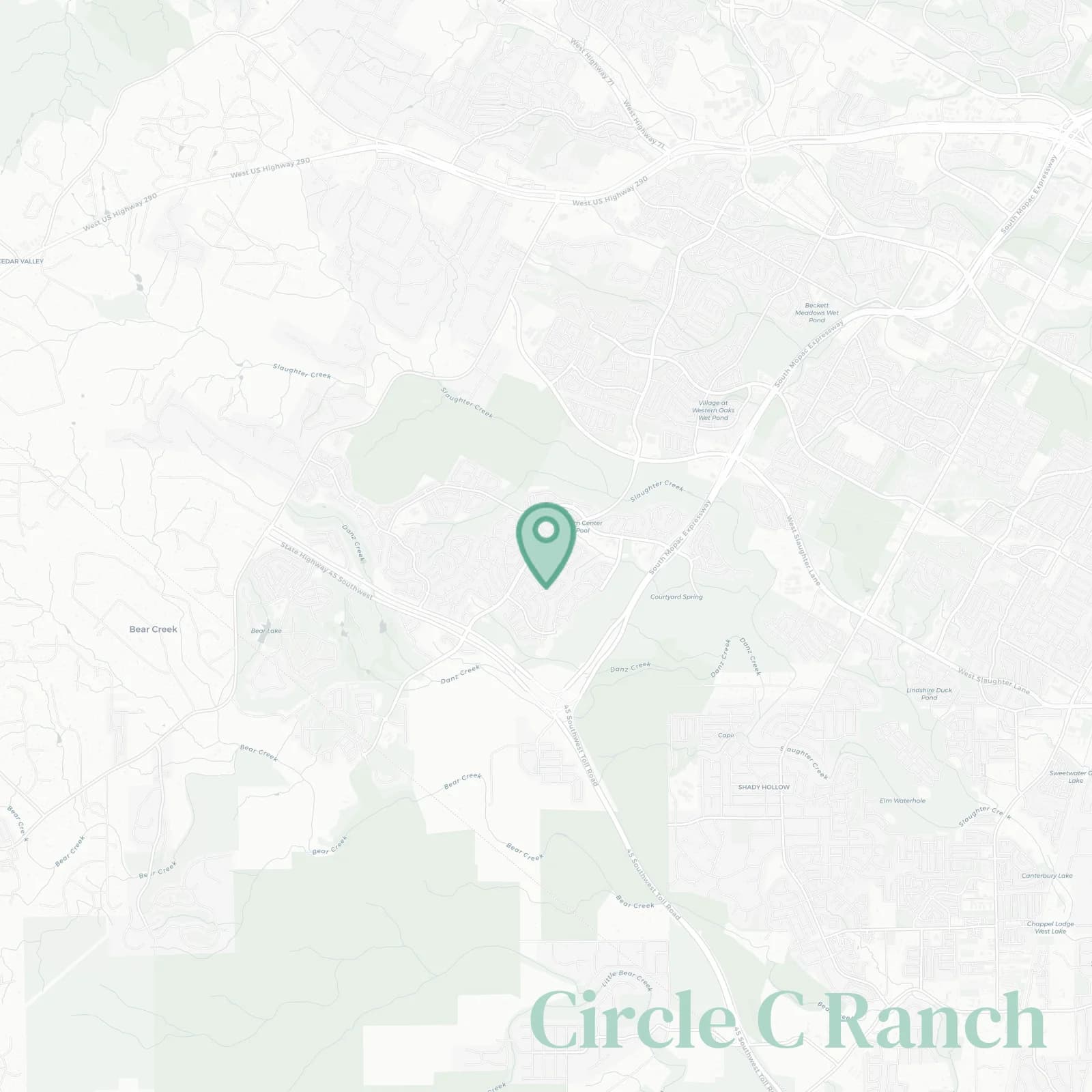 Circle C Ranch map