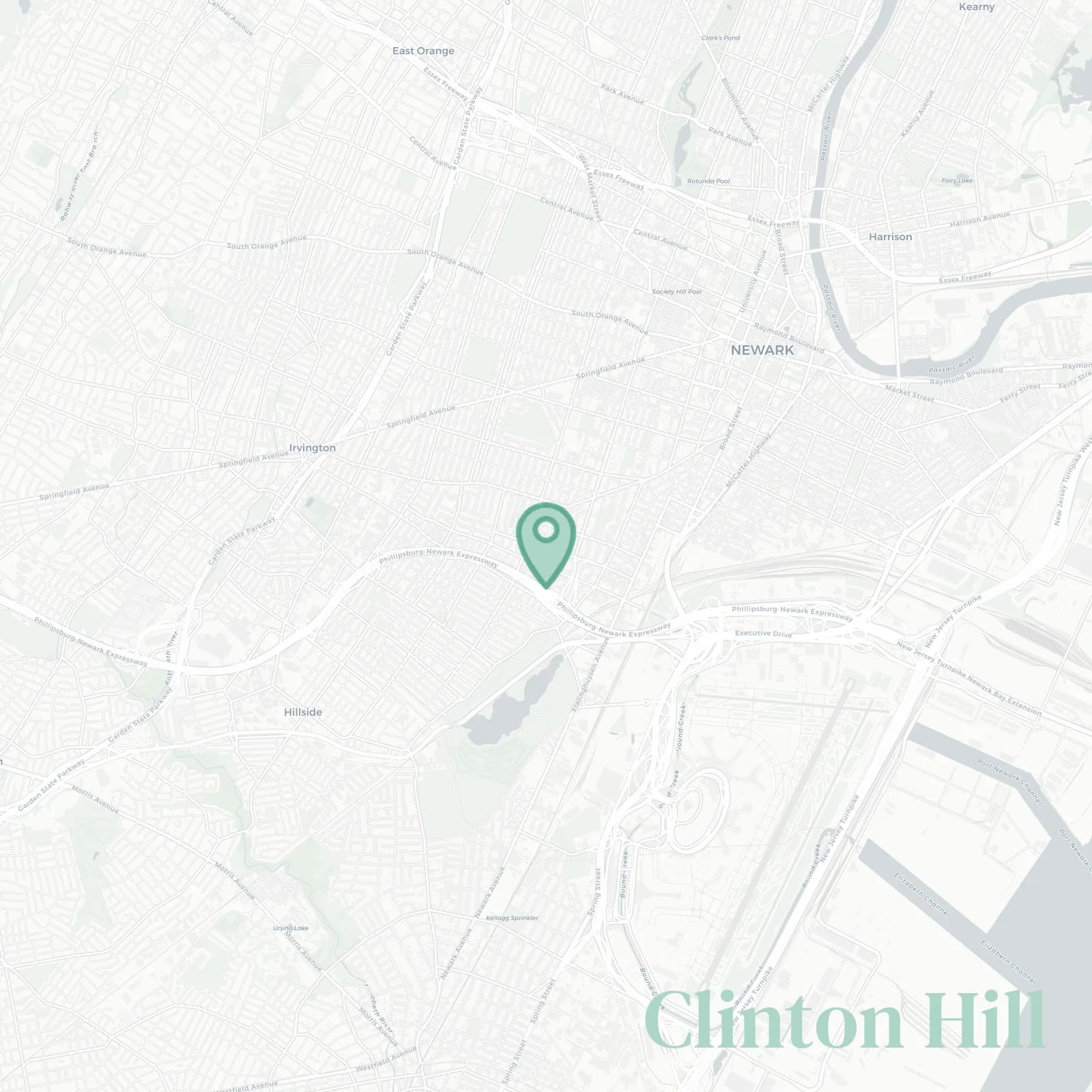 Clinton Hill map