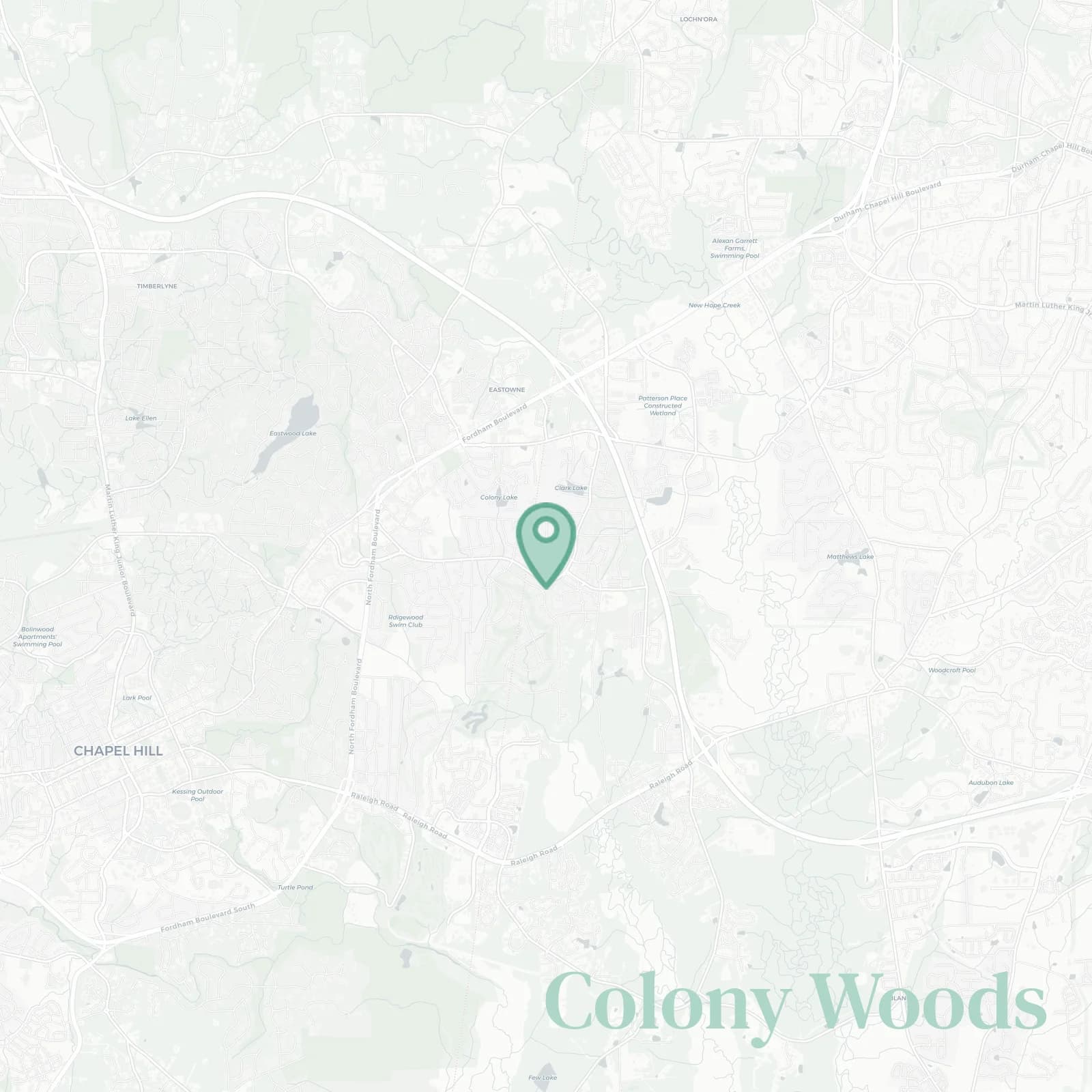 Colony Woods map