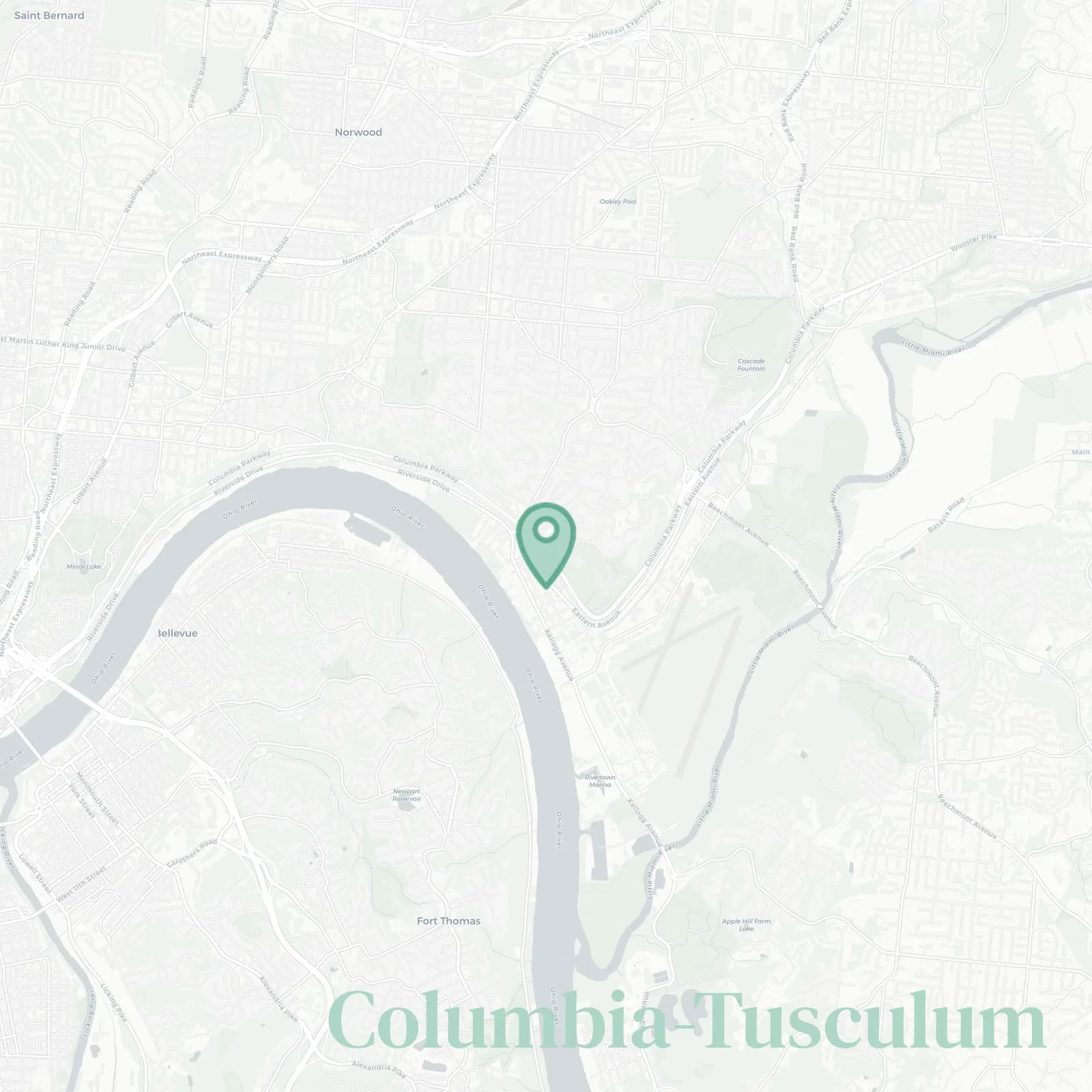 Columbia-Tusculum map
