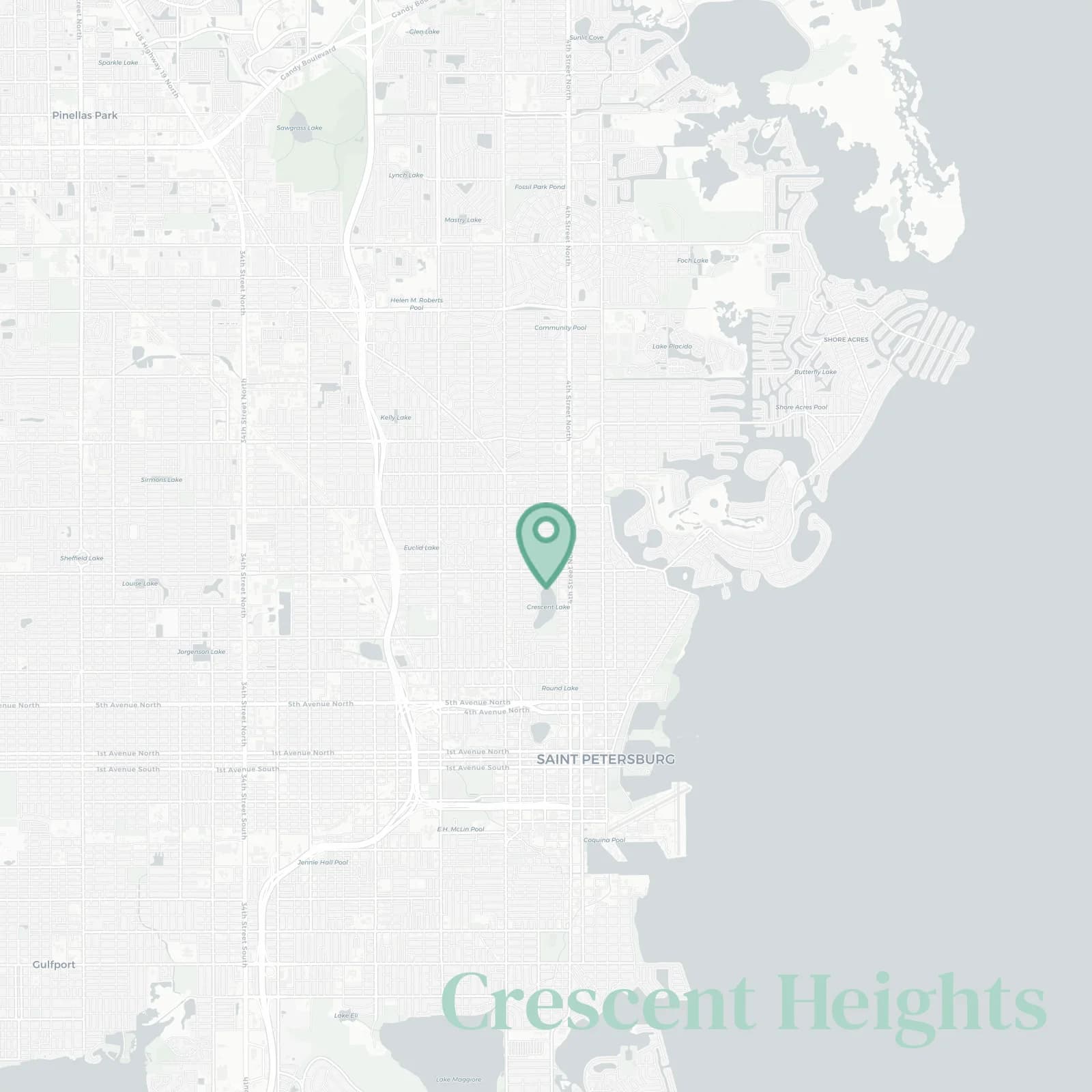Crescent Heights map