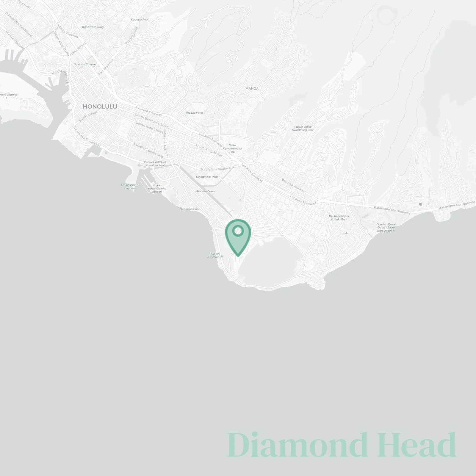 Diamond Head map
