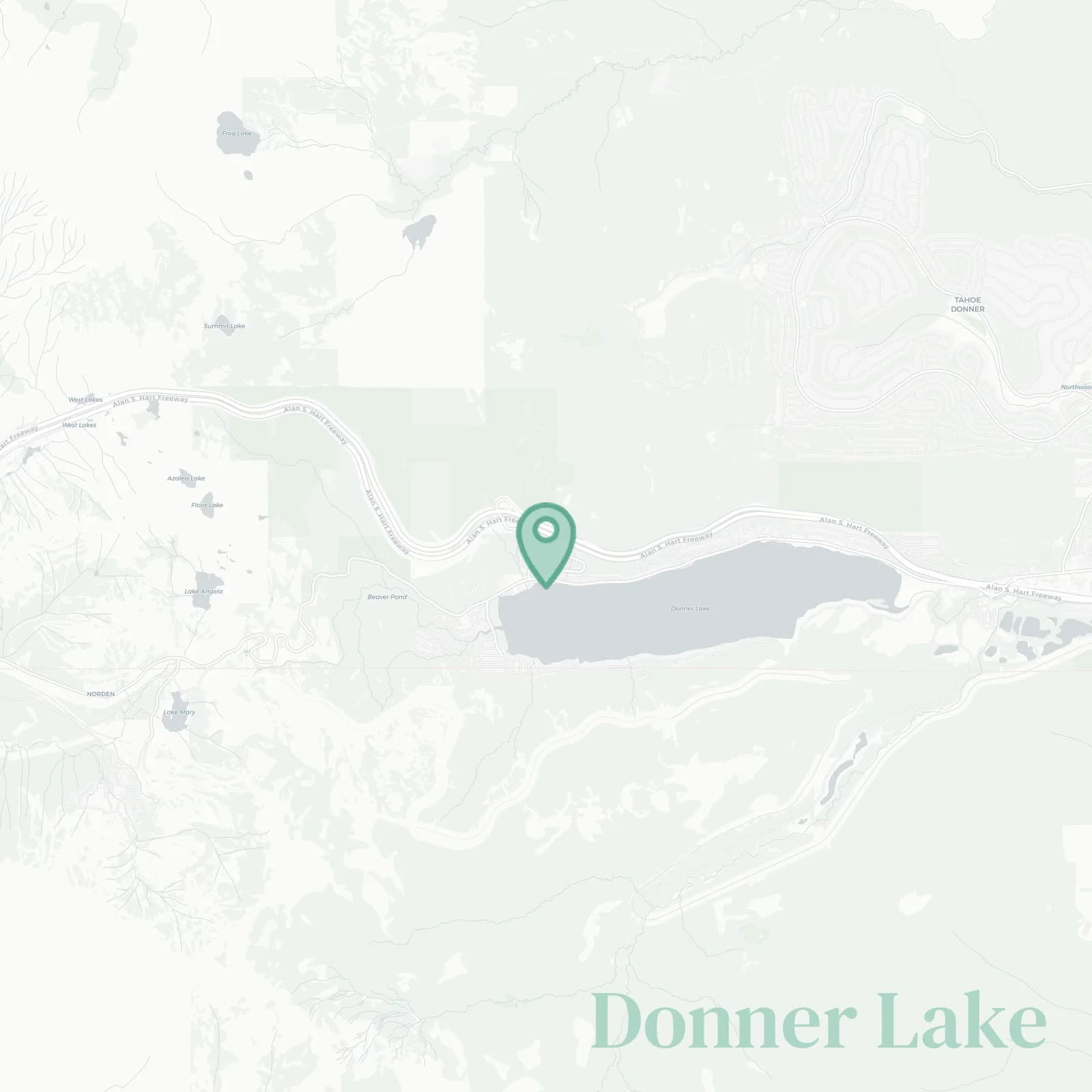 Donner Lake map
