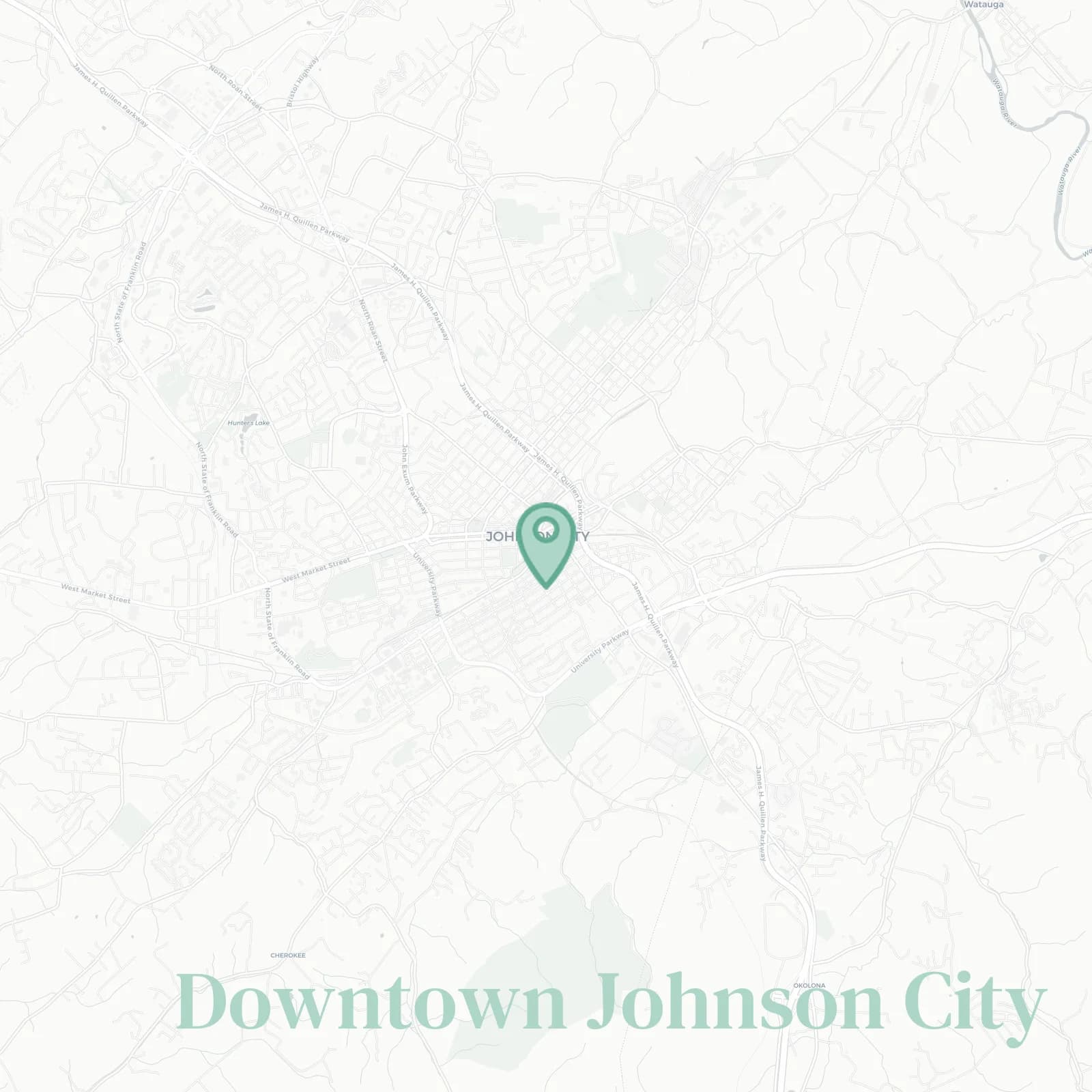 Downtown Johnson City neighborhood