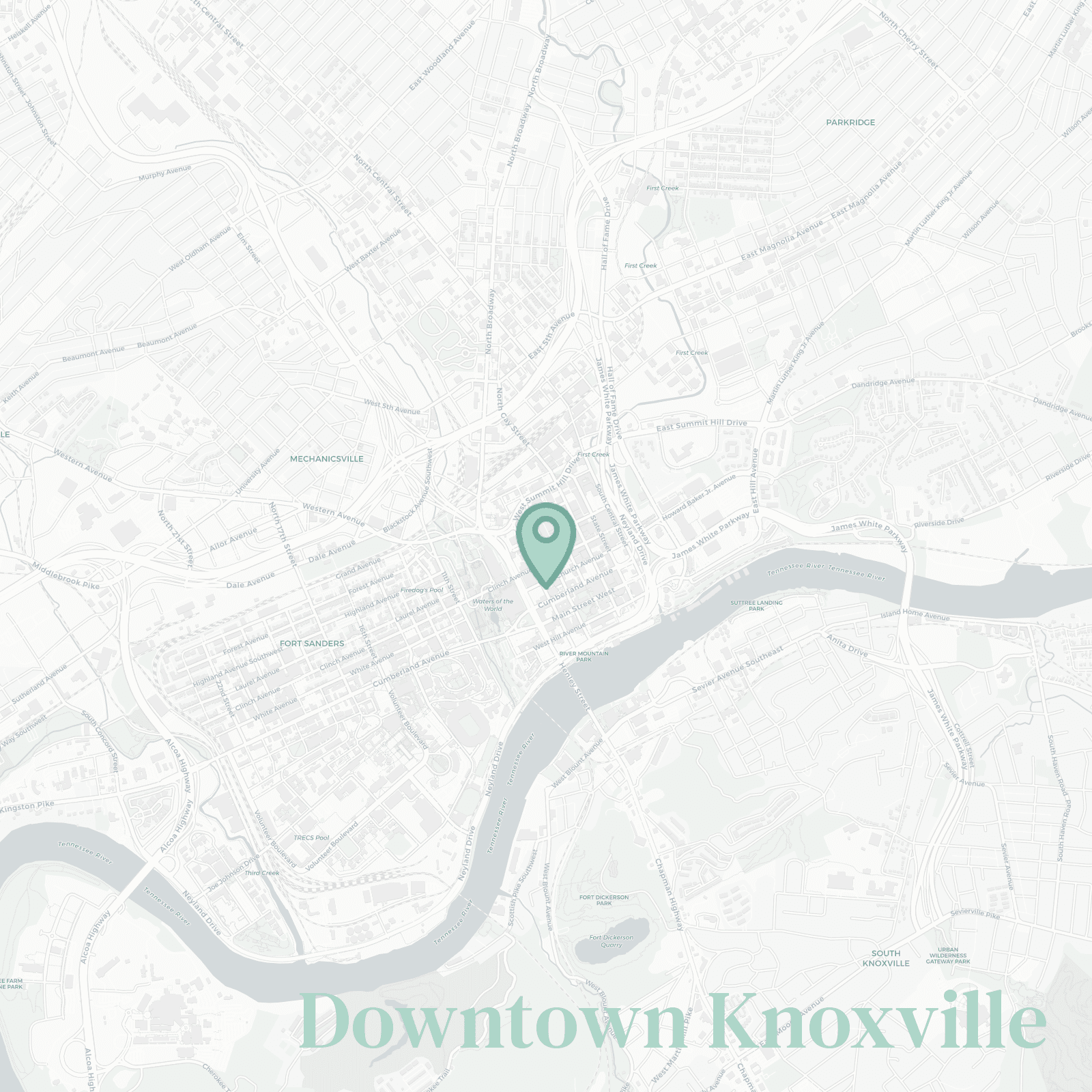 Downtown Knoxville neighborhood