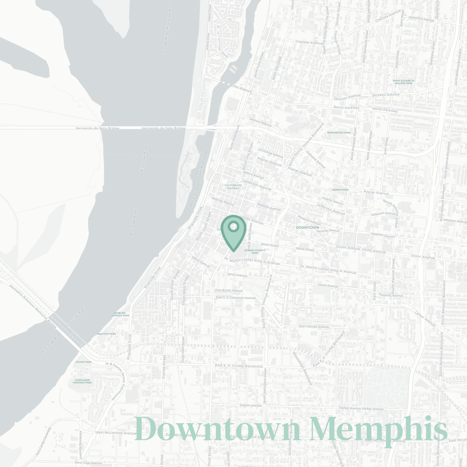 Downtown Memphis neighborhood