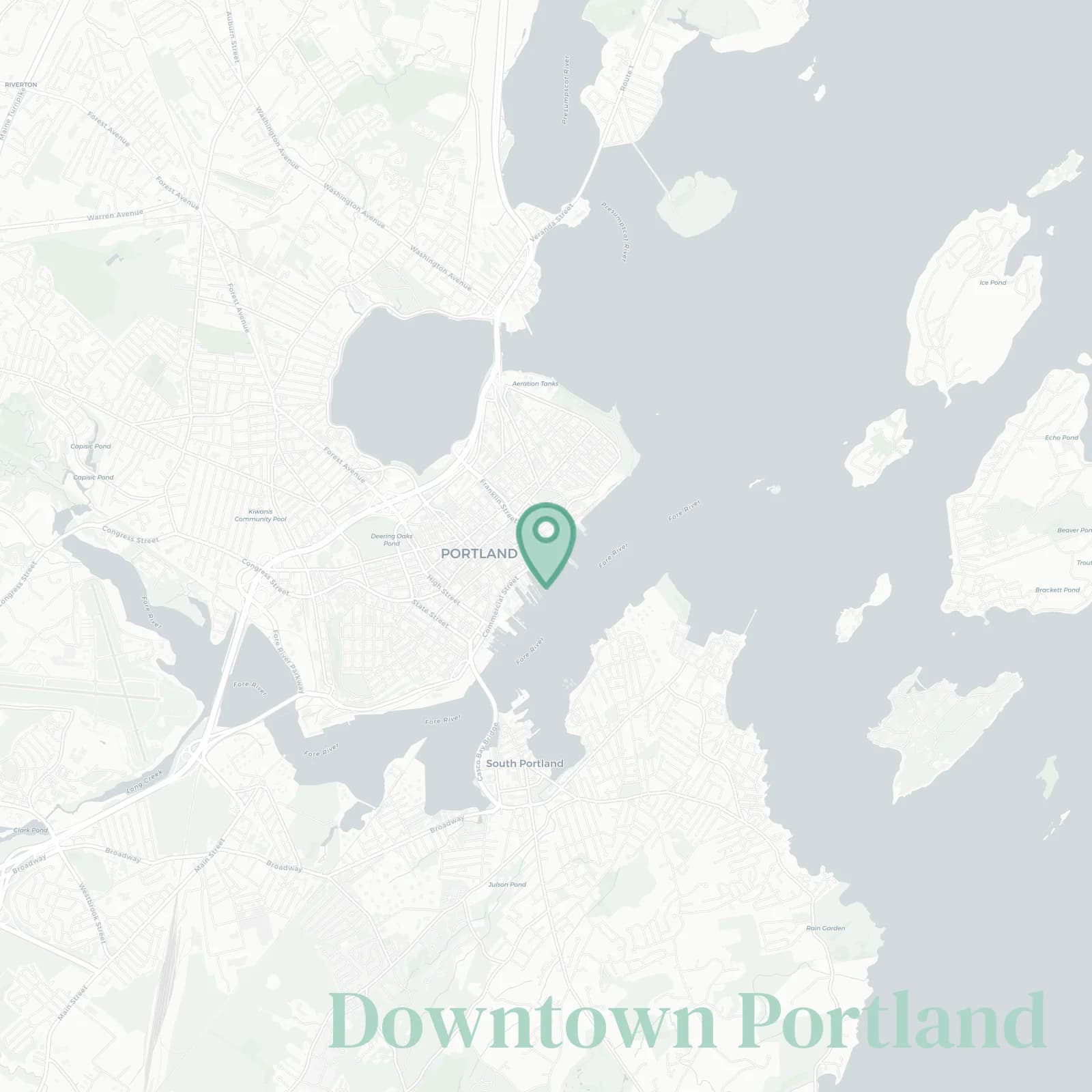 Downtown Portland map