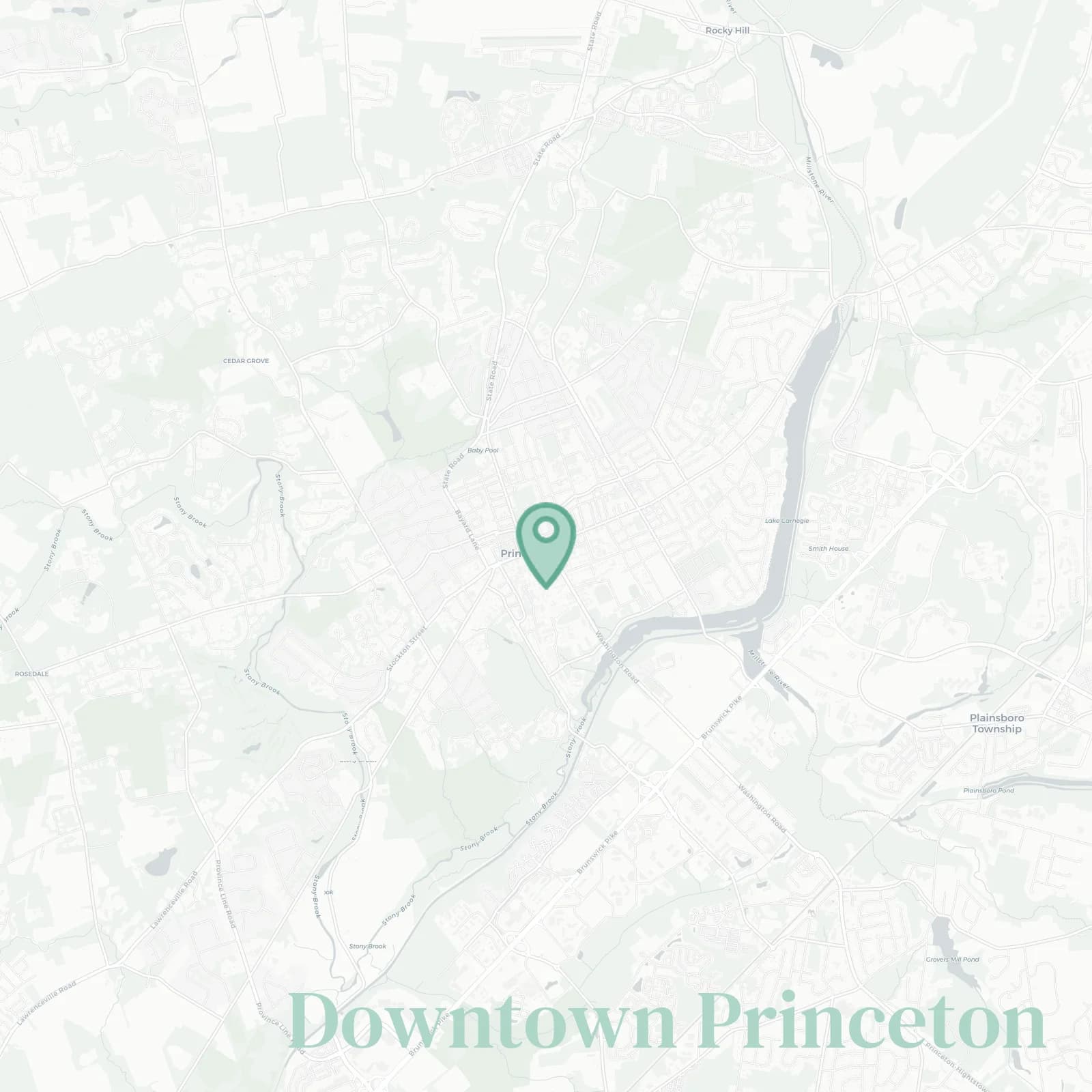 Downtown Princeton neighborhood