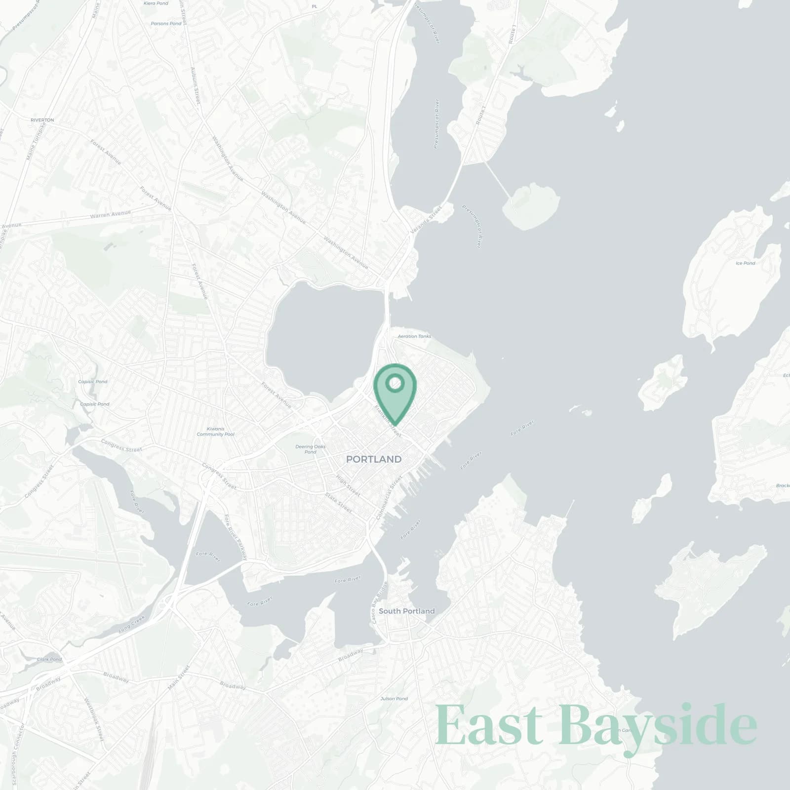 East Bayside map