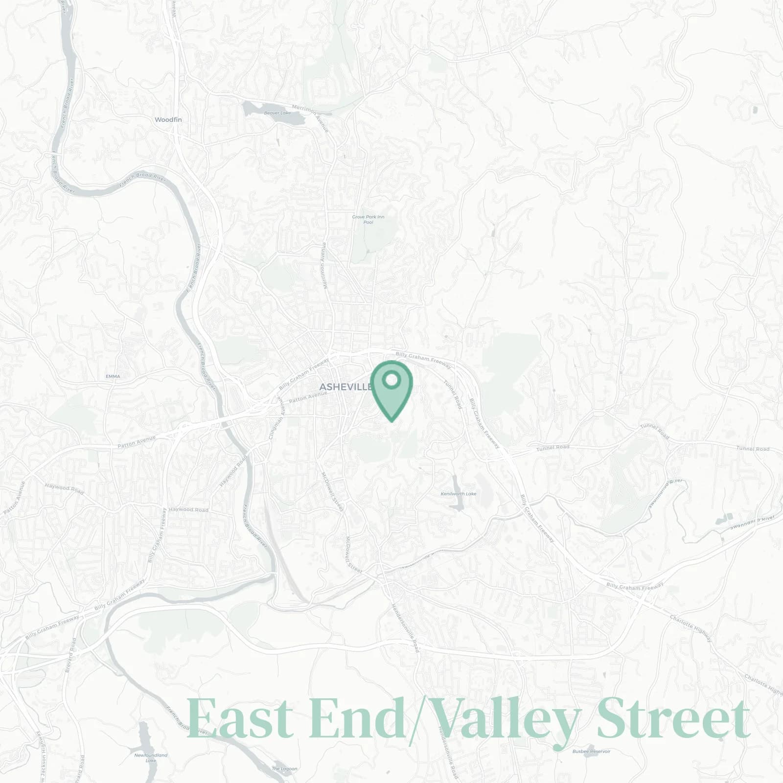 East End/Valley Street map