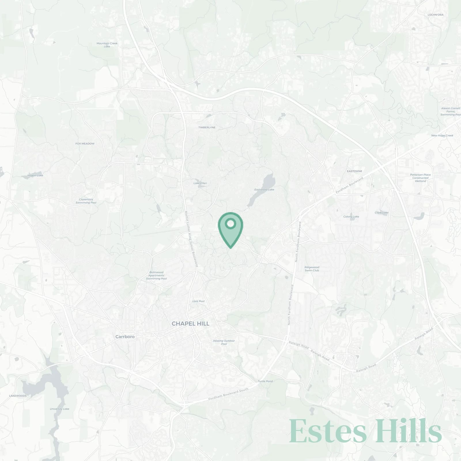Estes Hills map