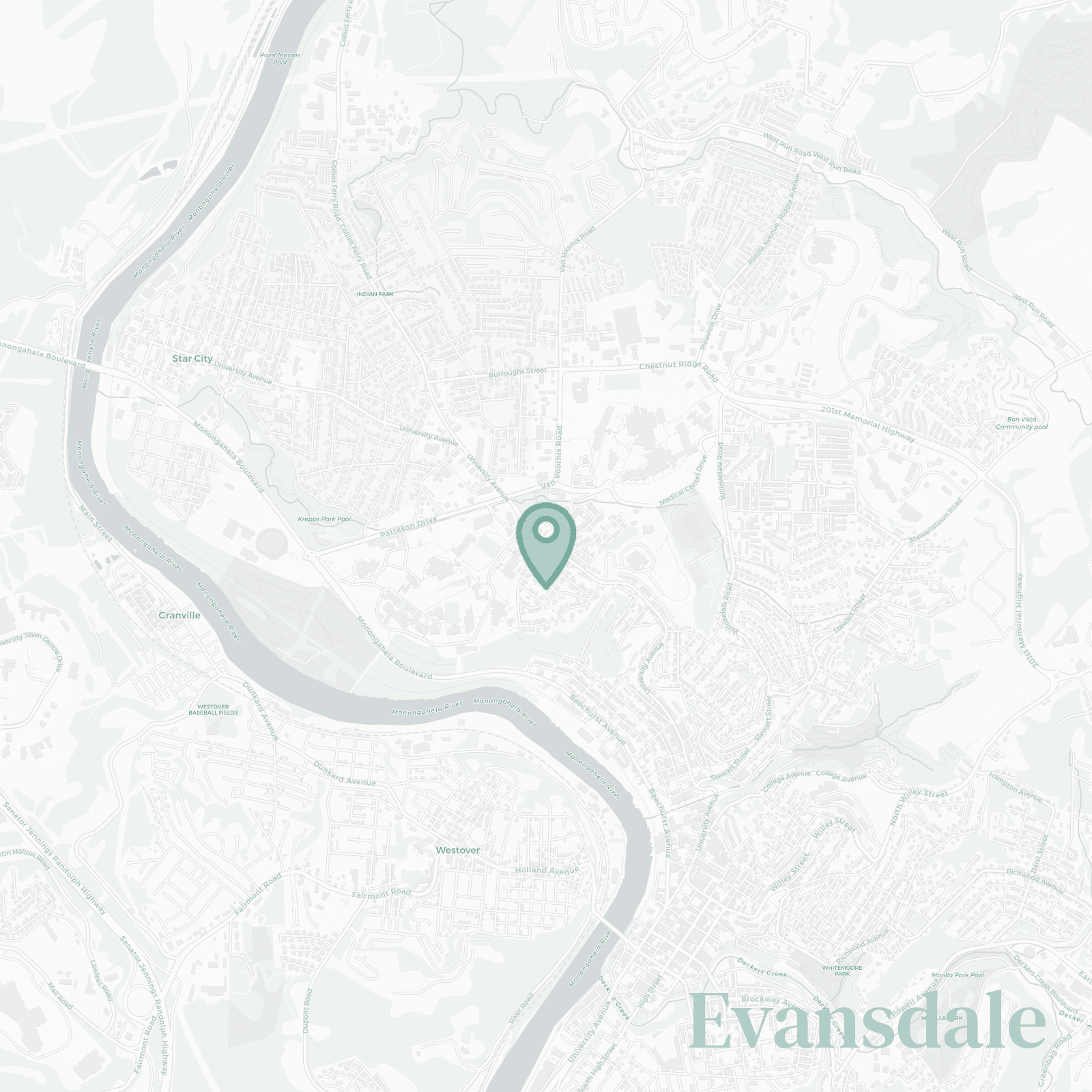 Evansdale neighborhood