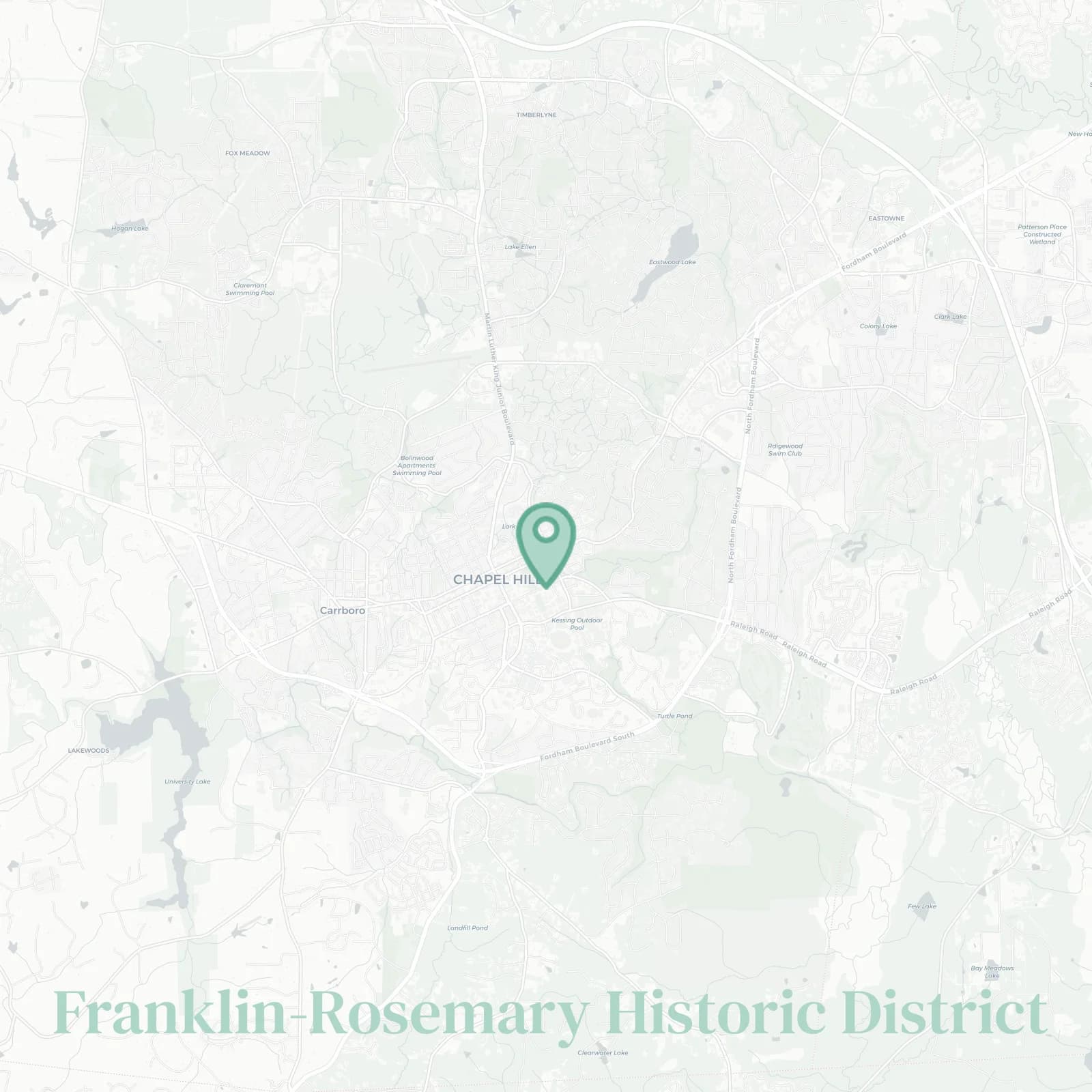Franklin-Rosemary Historic District map