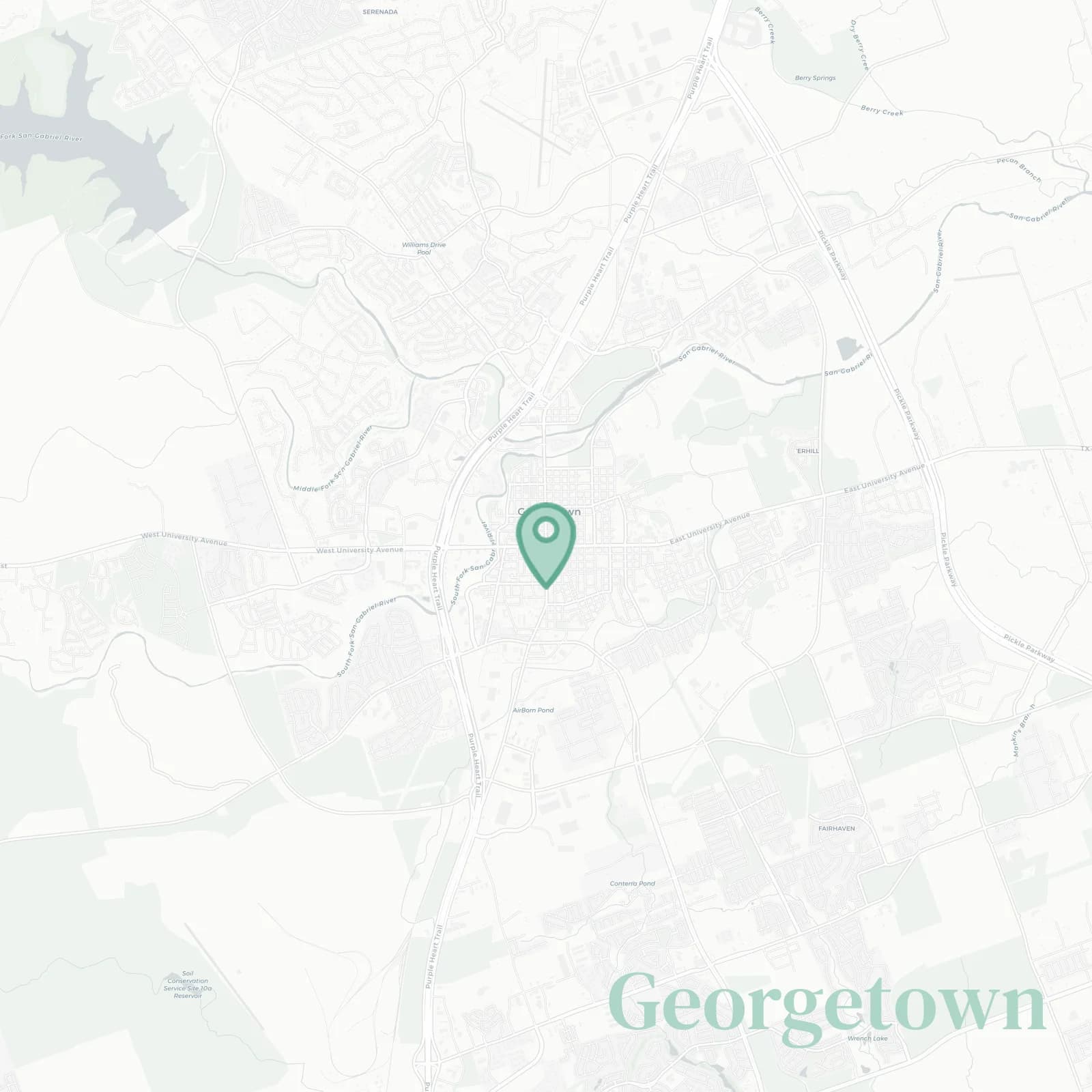 Georgetown map