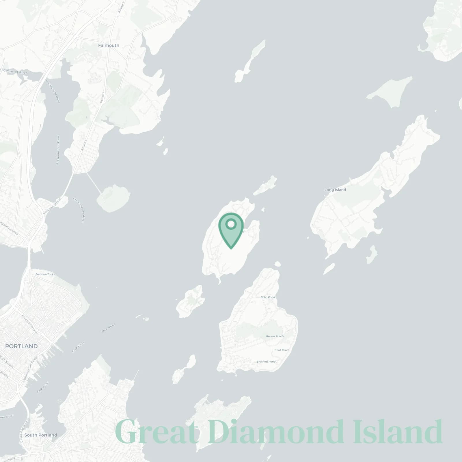 Great Diamond Island map