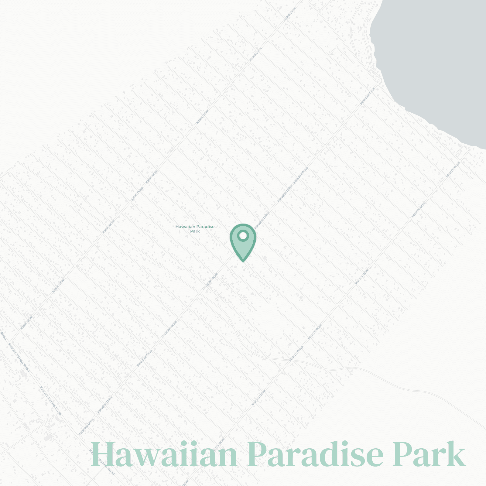 Hawaiian Paradise Park map