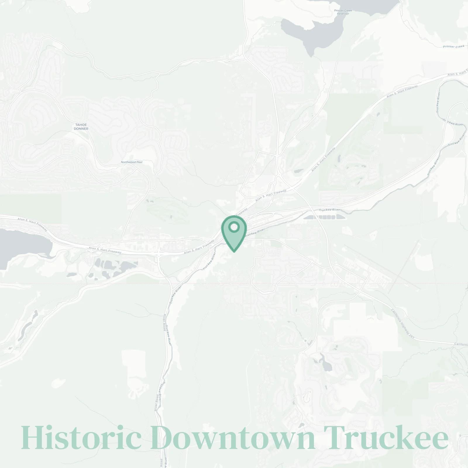 Historic Downtown Truckee map