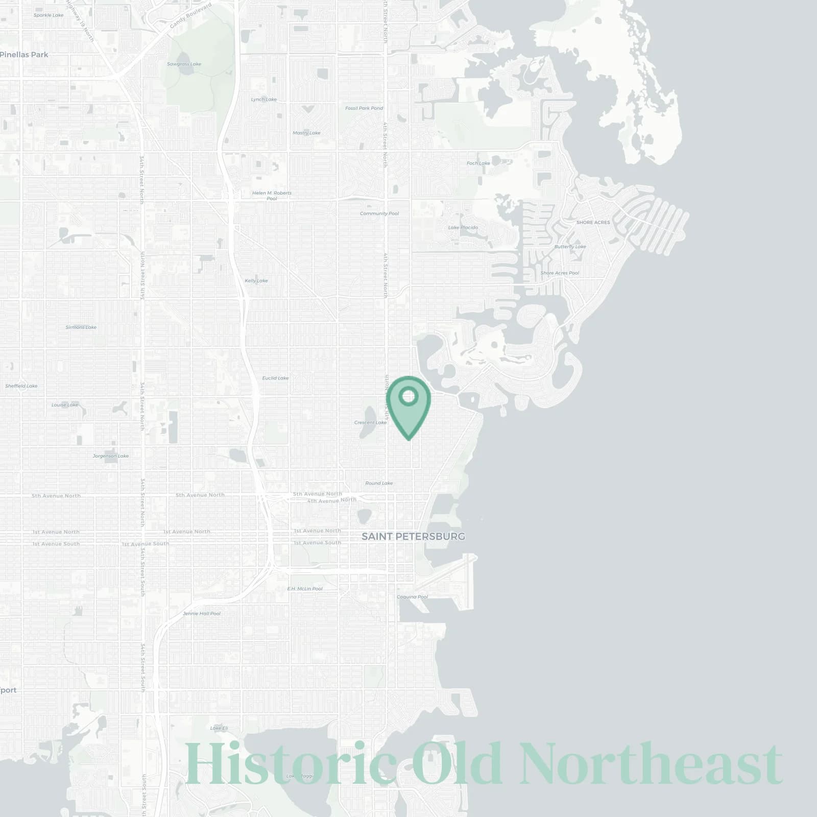 Historic Old Northeast map