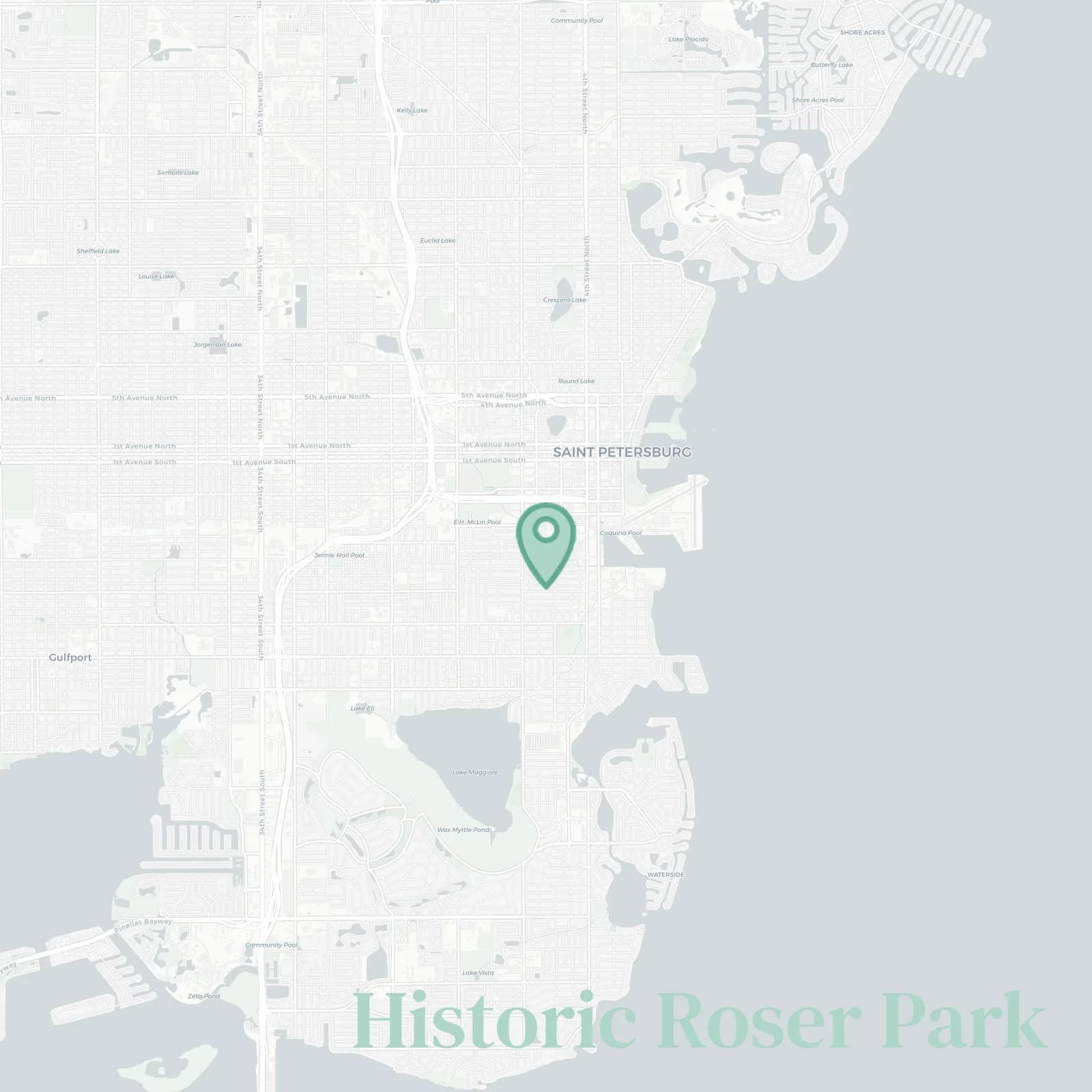 Historic Roser Park map