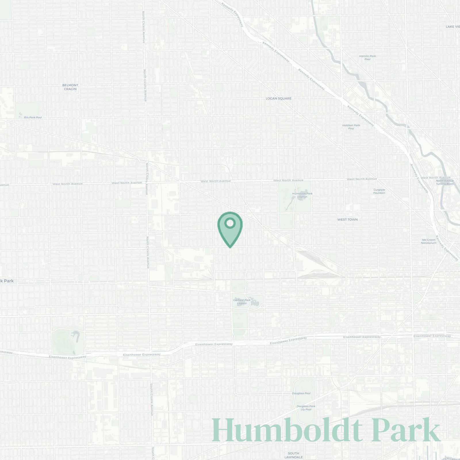 Humboldt Park map
