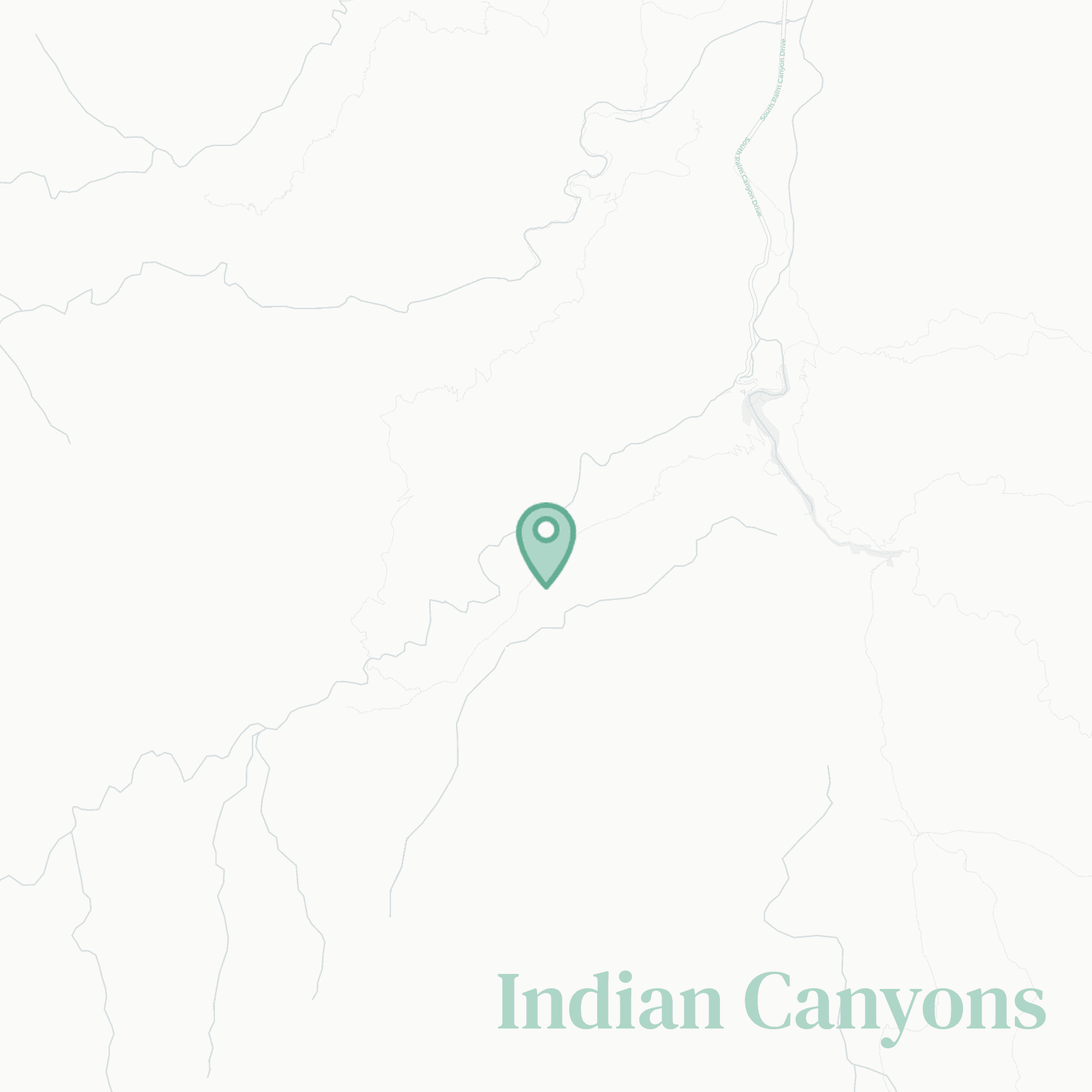 Indian Canyons map