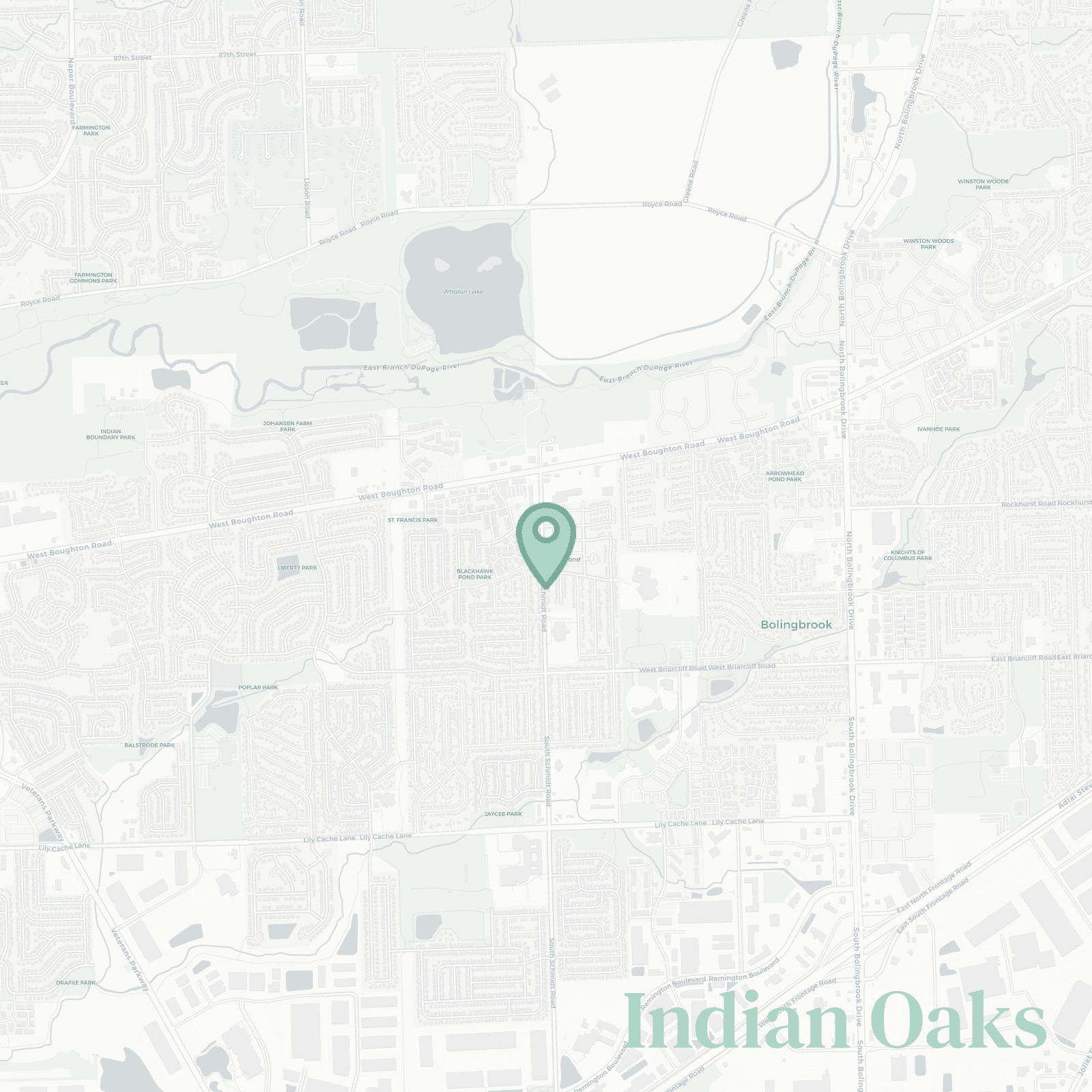 Indian Oaks neighborhood