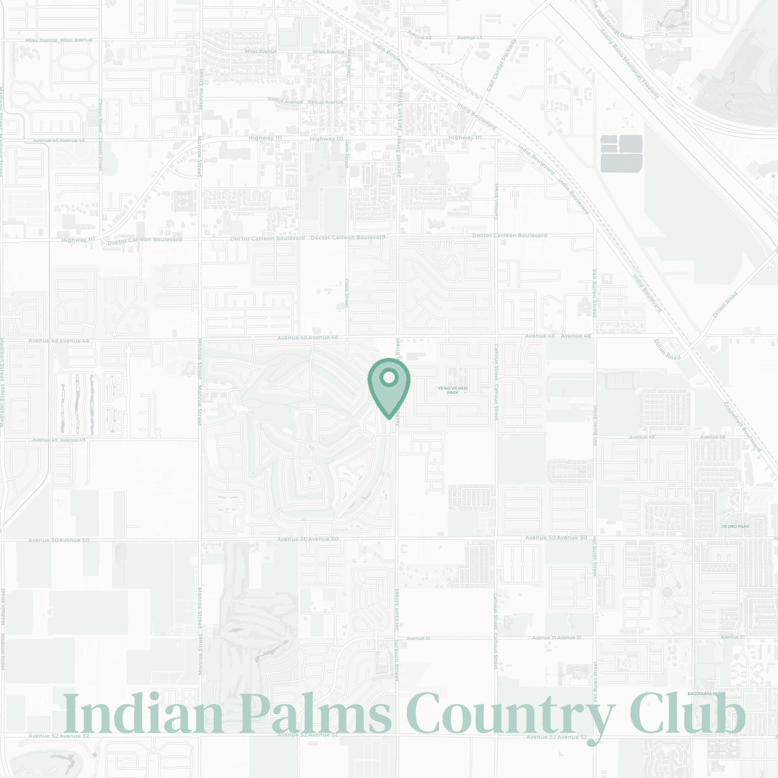 Indian Palms Country Club neighborhood