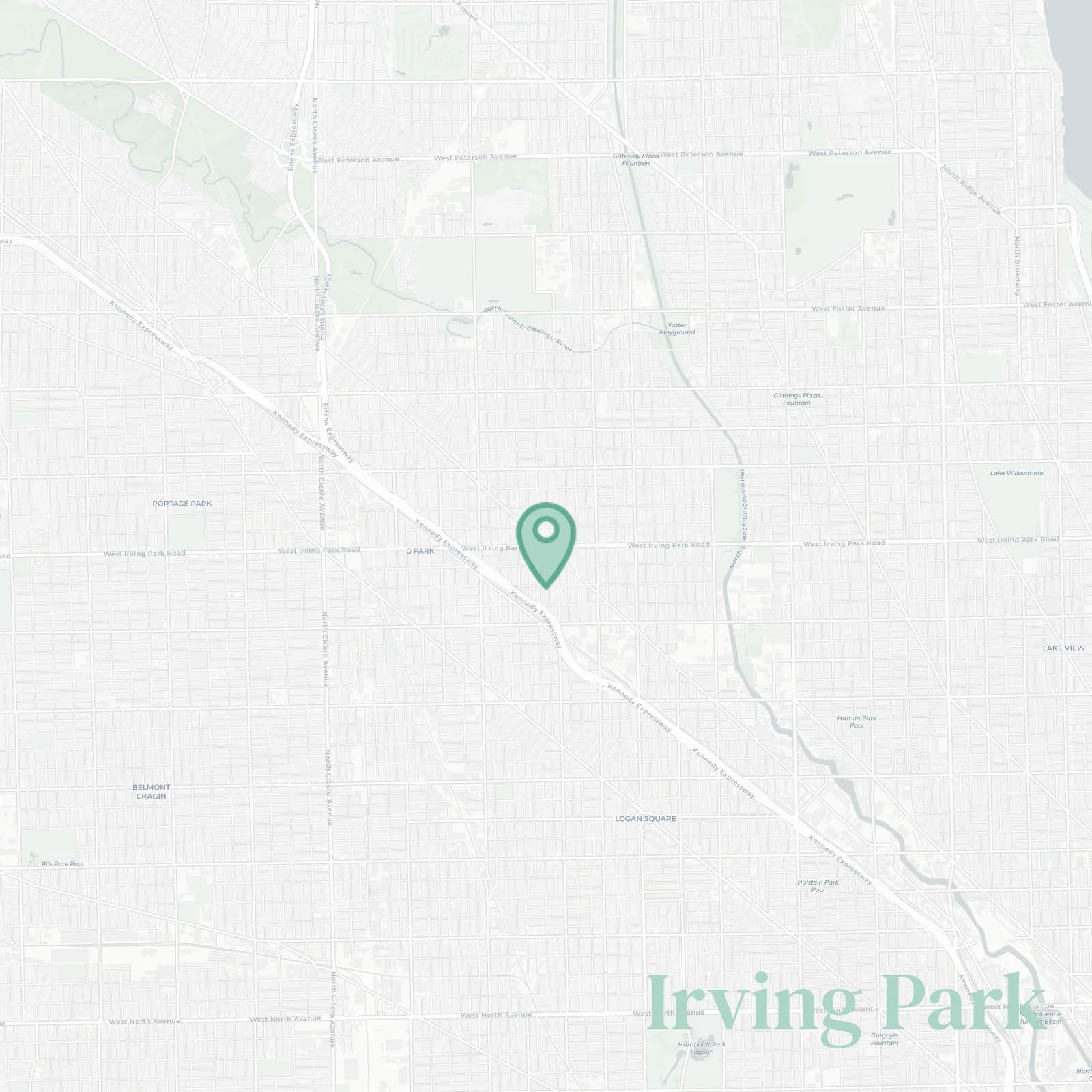 Irving Park map