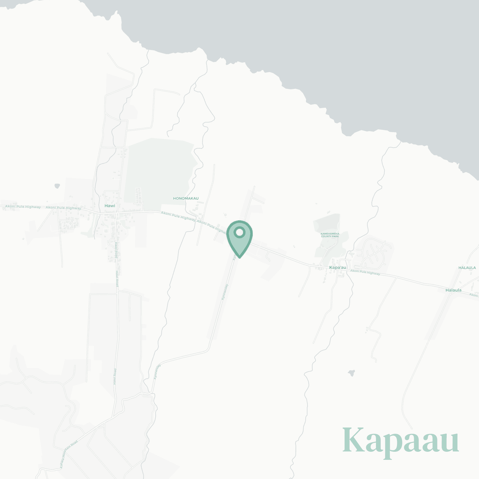 Kapaau map