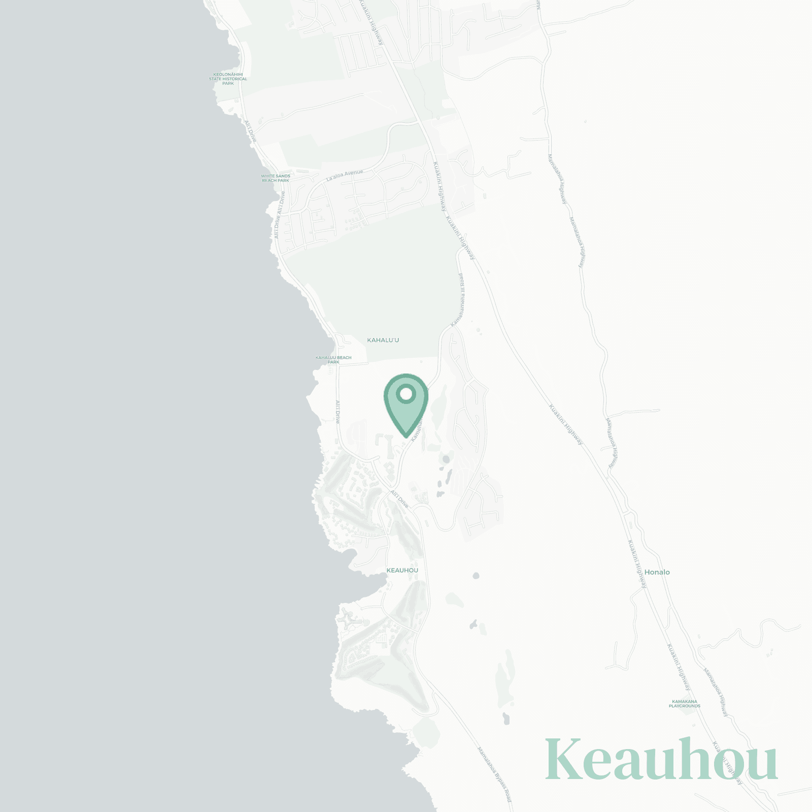 Keauhou map