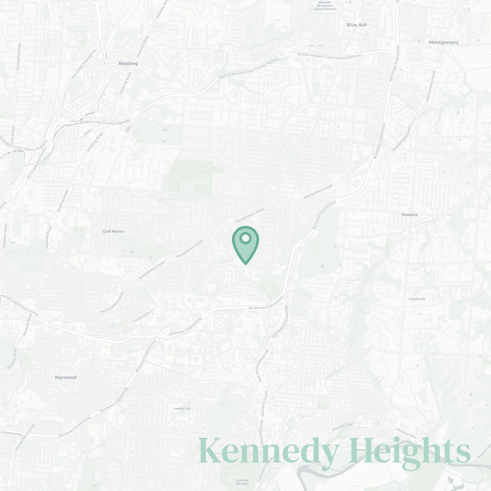 Kennedy Heights map