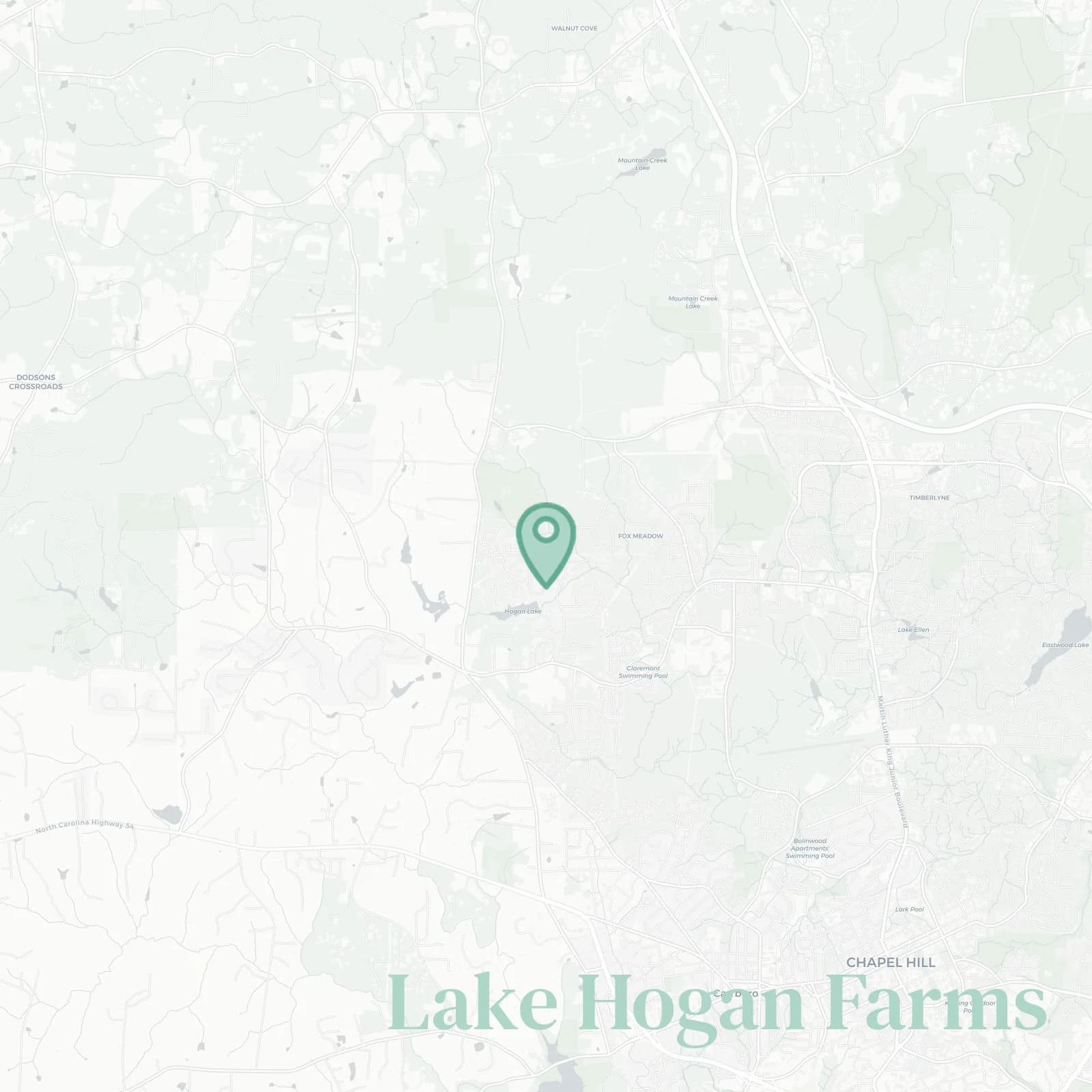Lake Hogan Farms map