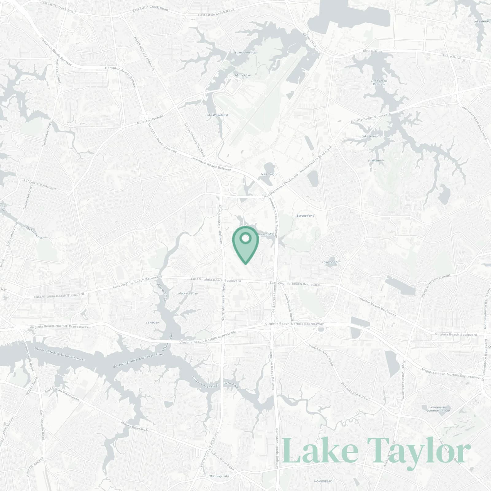 Lake Taylor map