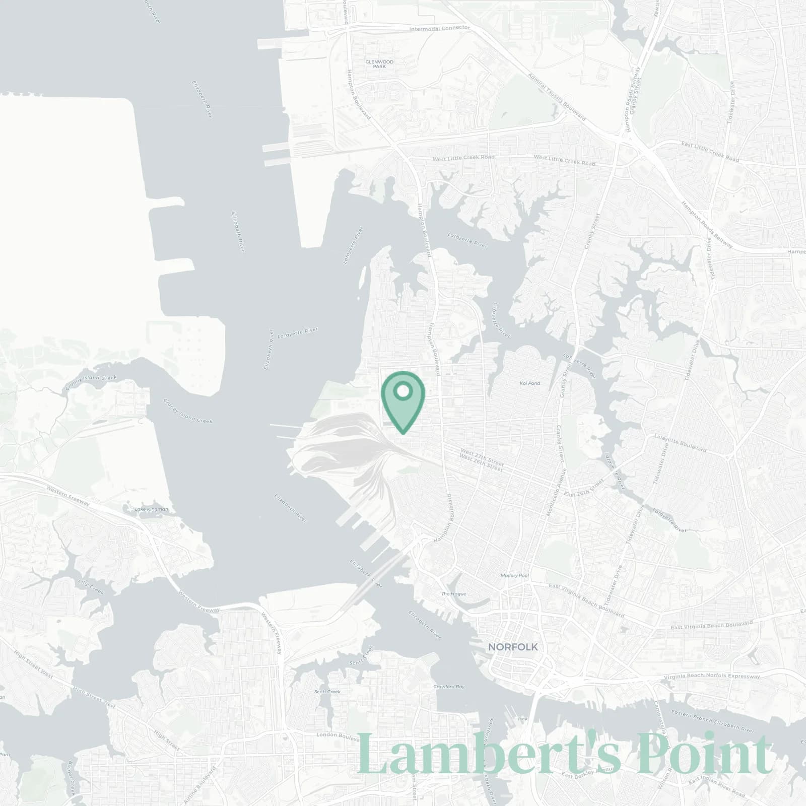 Lambert's Point map