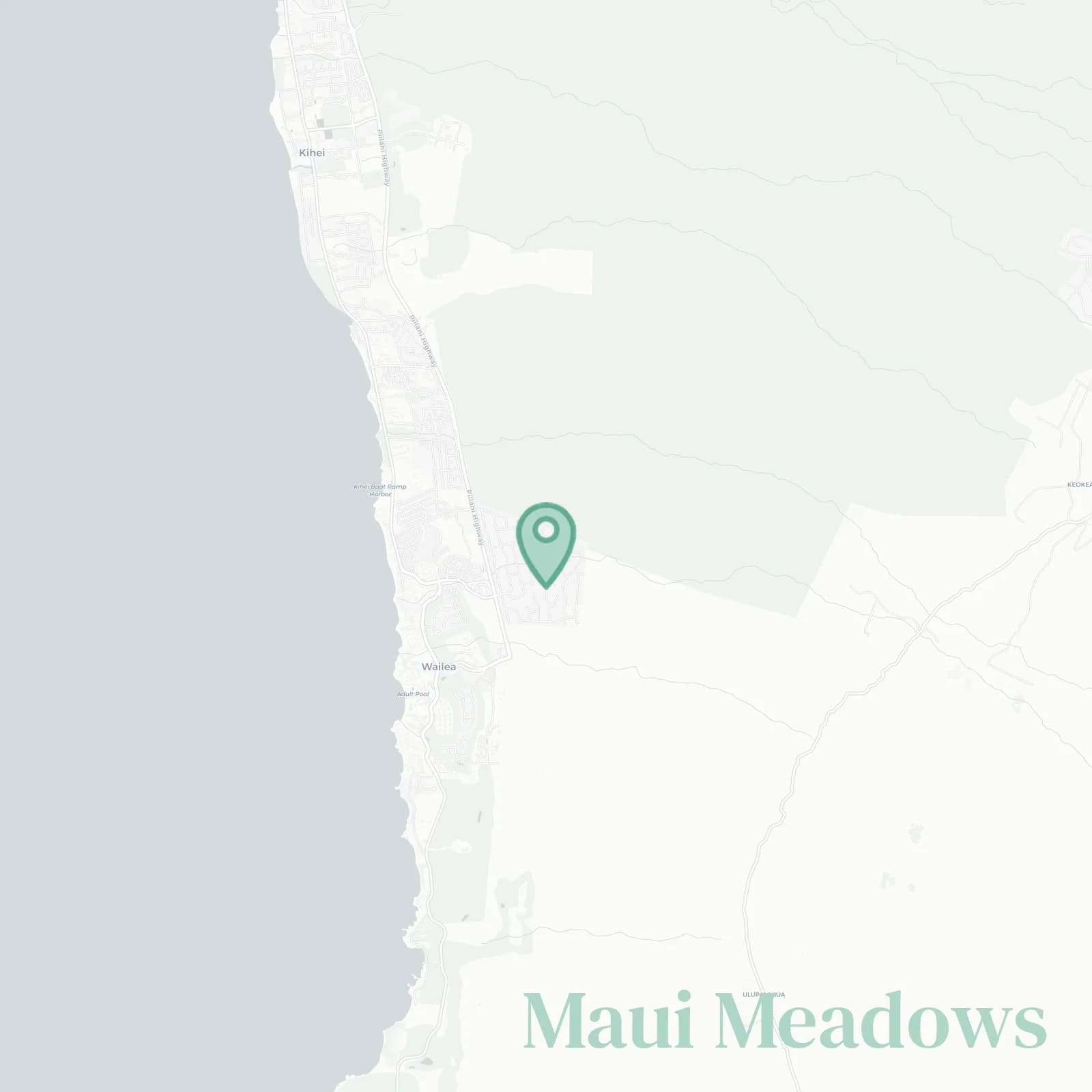 Maui Meadows map