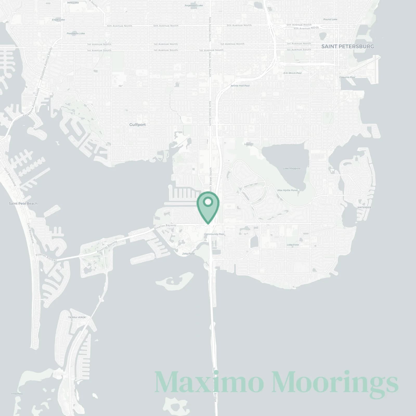 Maximo Moorings map