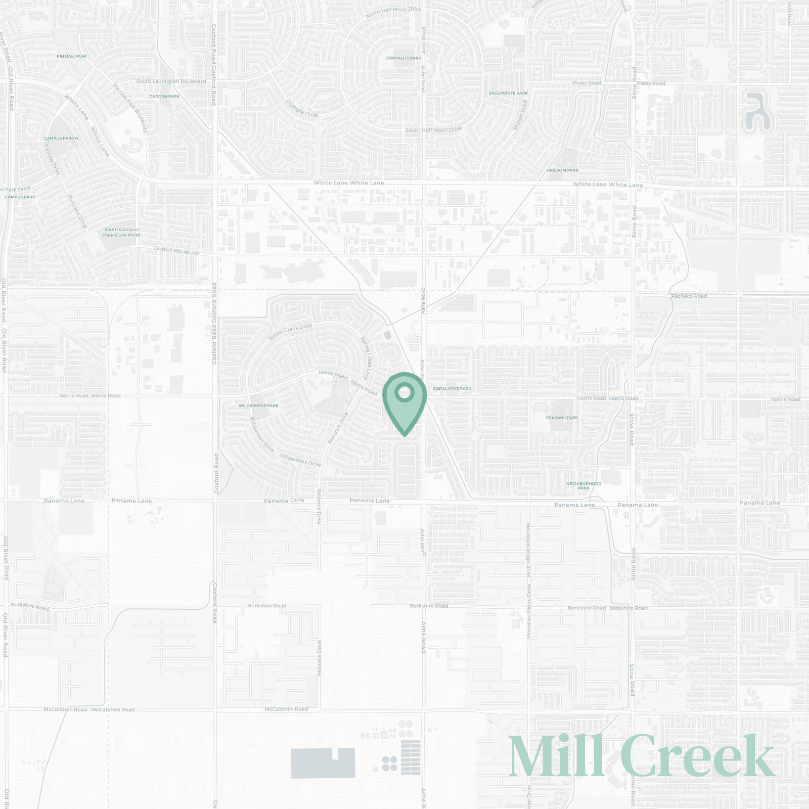 Mill Creek map