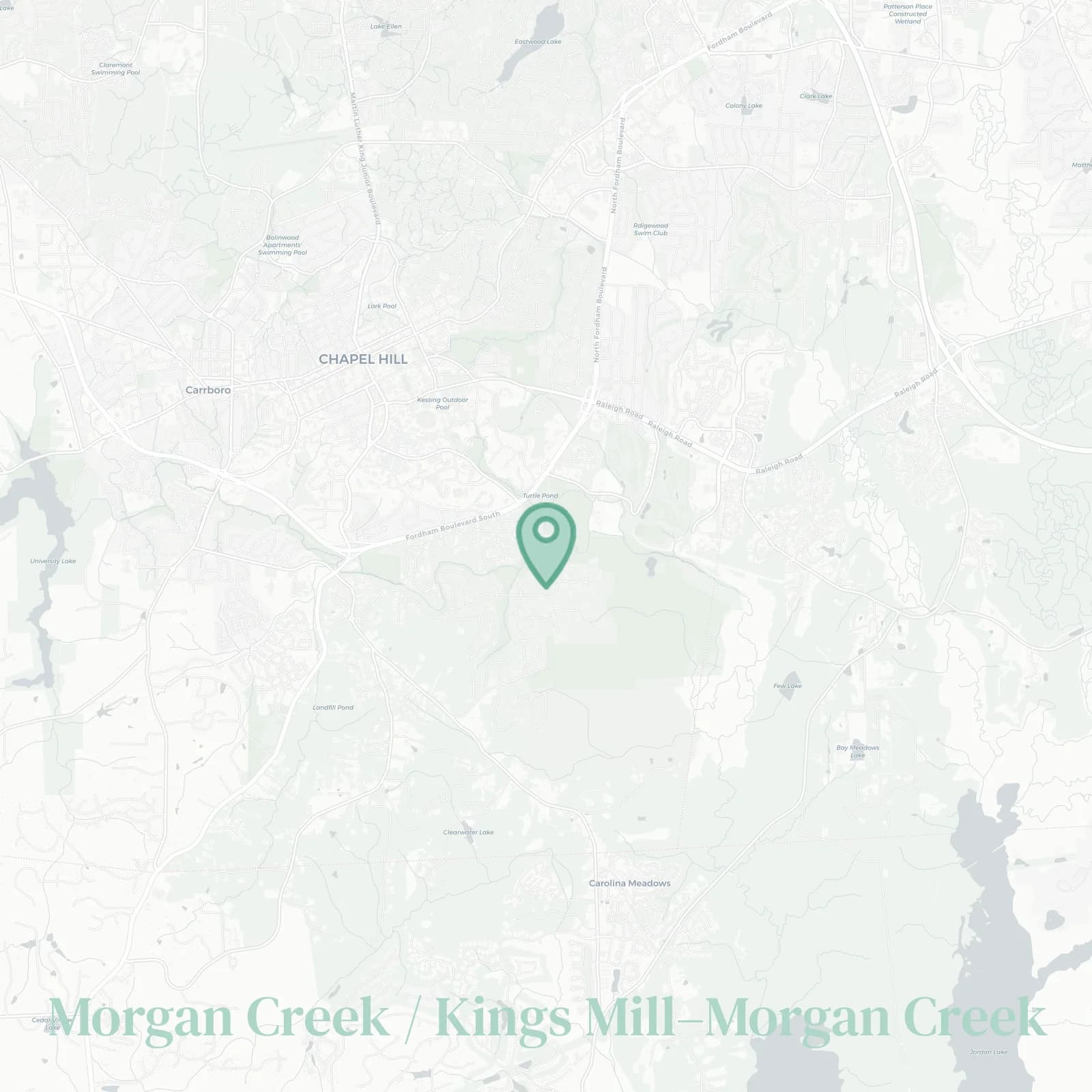 Morgan Creek / Kings Mill–Morgan Creek map